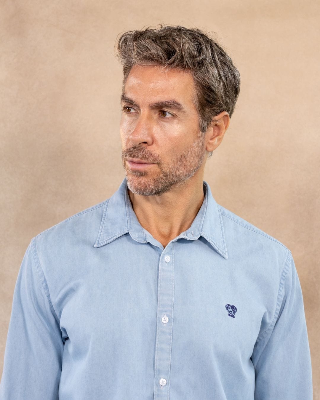 Camisa Antimanchas Denim Azul Sky - imagen 2