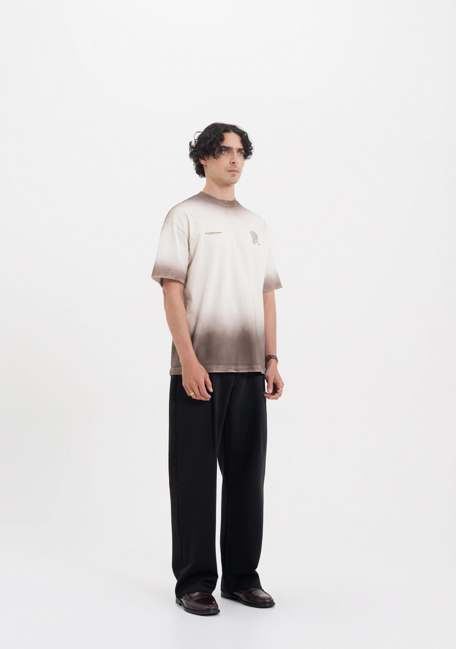 Across The Lines Brown Washed T-Shirt - imagen 4