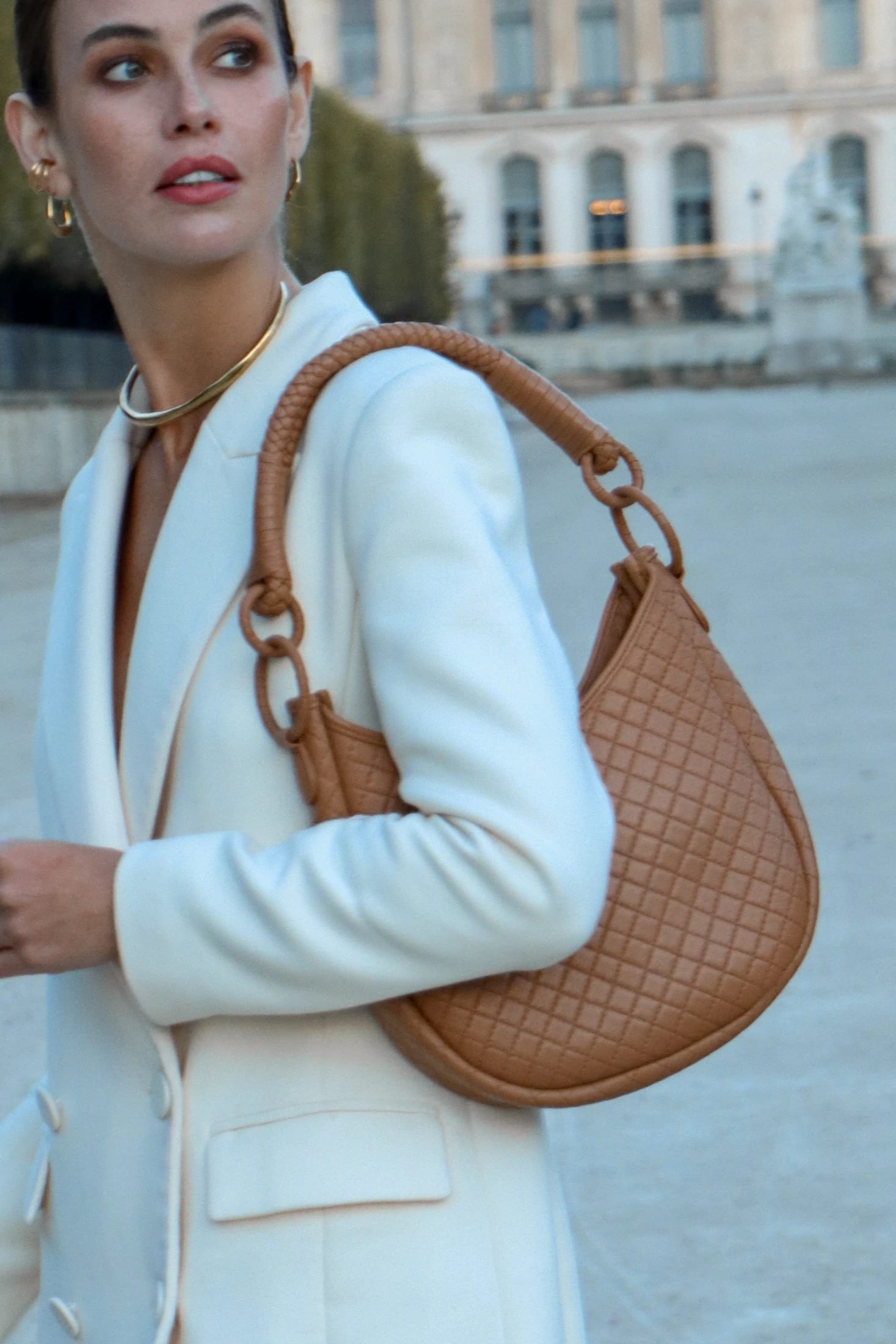 Saddle Shoulder Bag, Honey - imagen 5