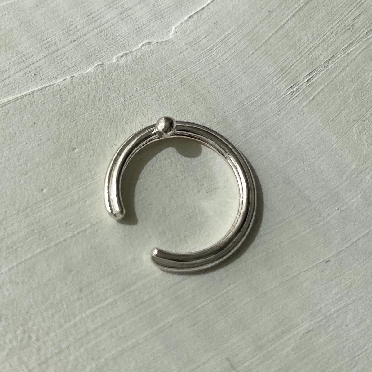 EAR CUFF LAMELL PLATA - imagen 3