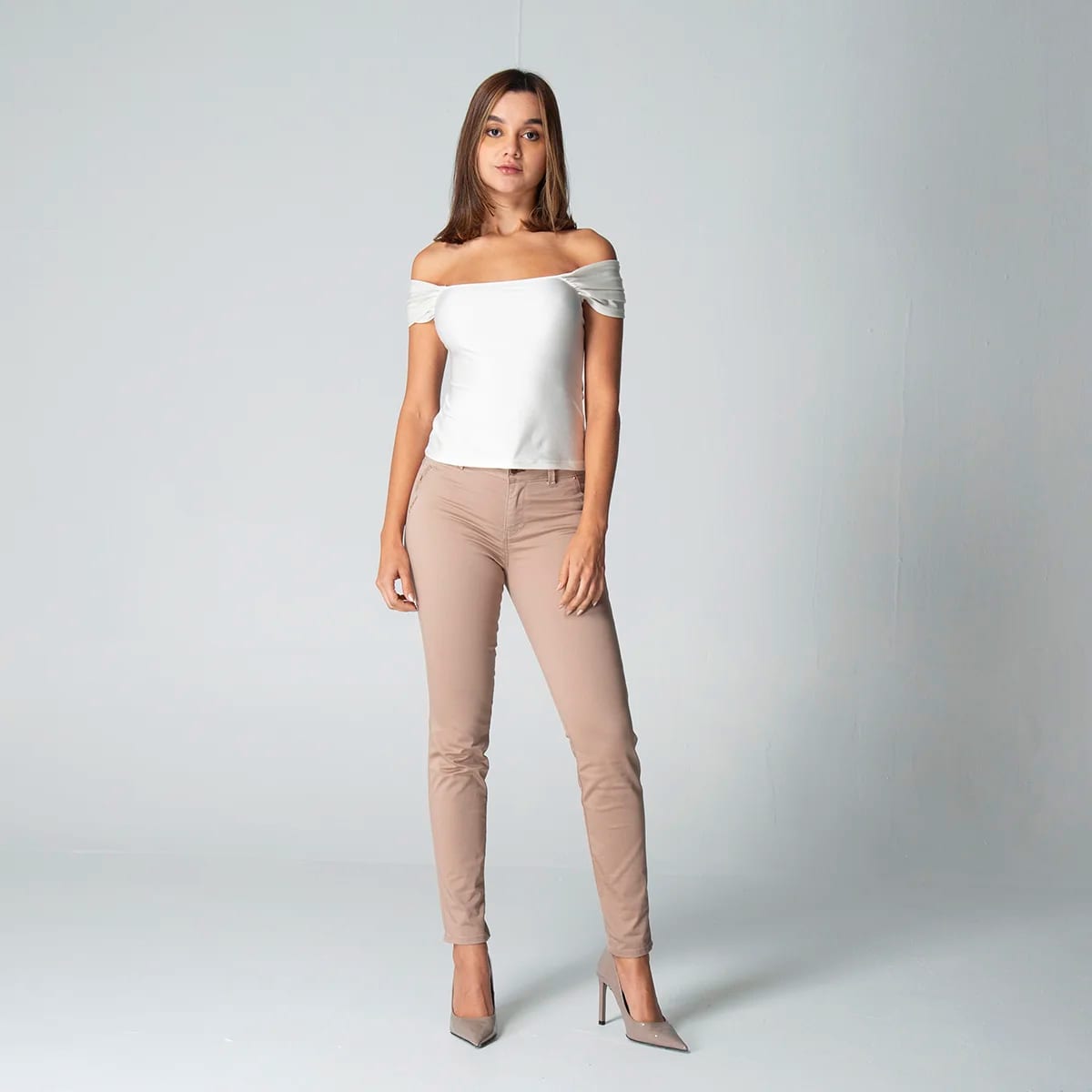 Blusa Slim Escote Bandeja Nova - imagen 2