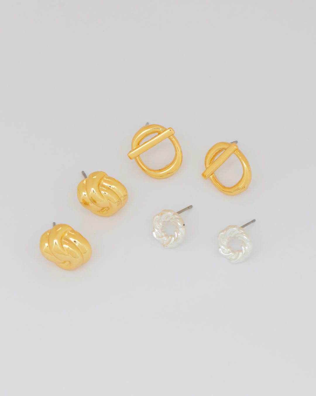 Set Aretes x 3 Nudo - imagen 1