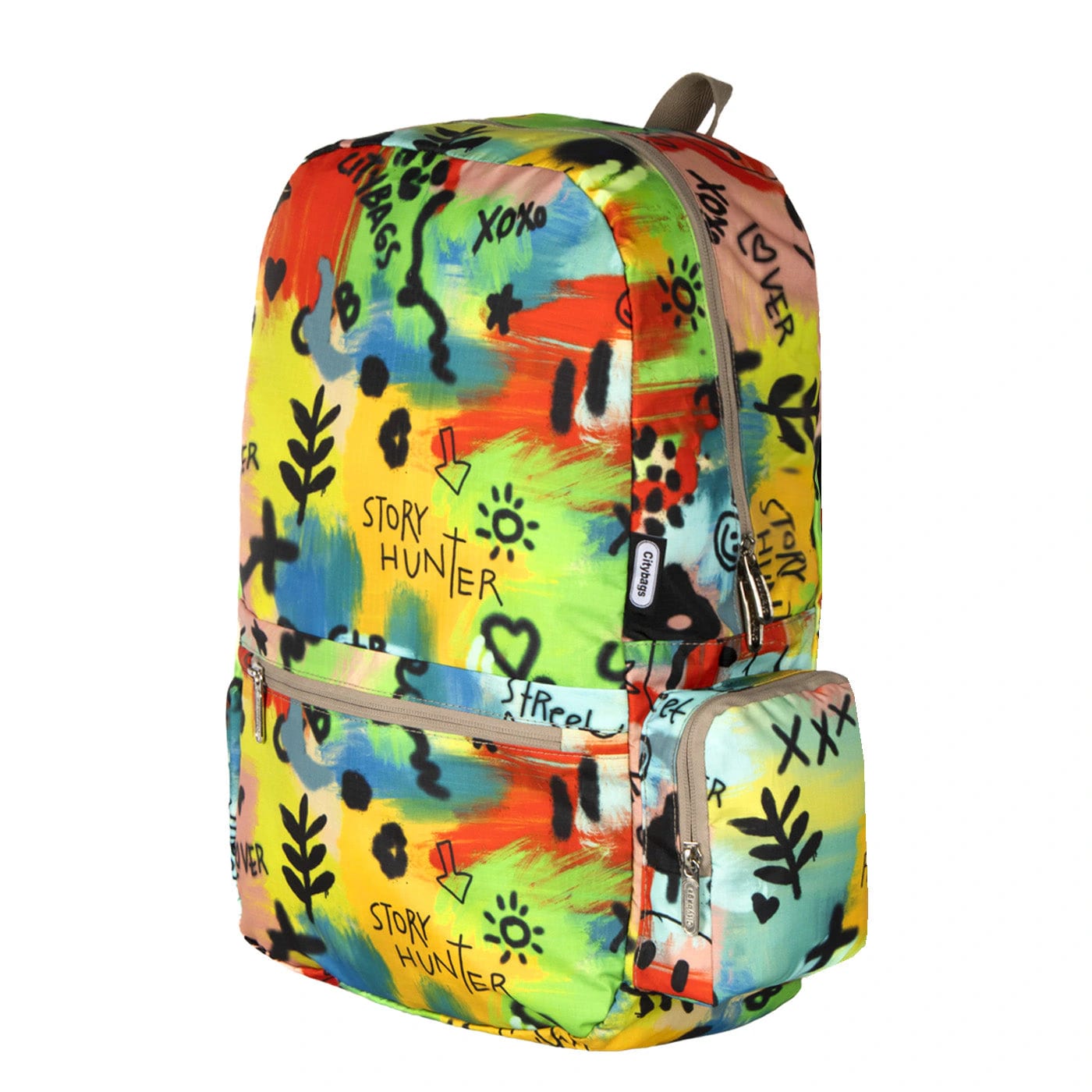 Morral Plegable ULTRA Estampado Graffiti Citybags Multicolor - imagen 1