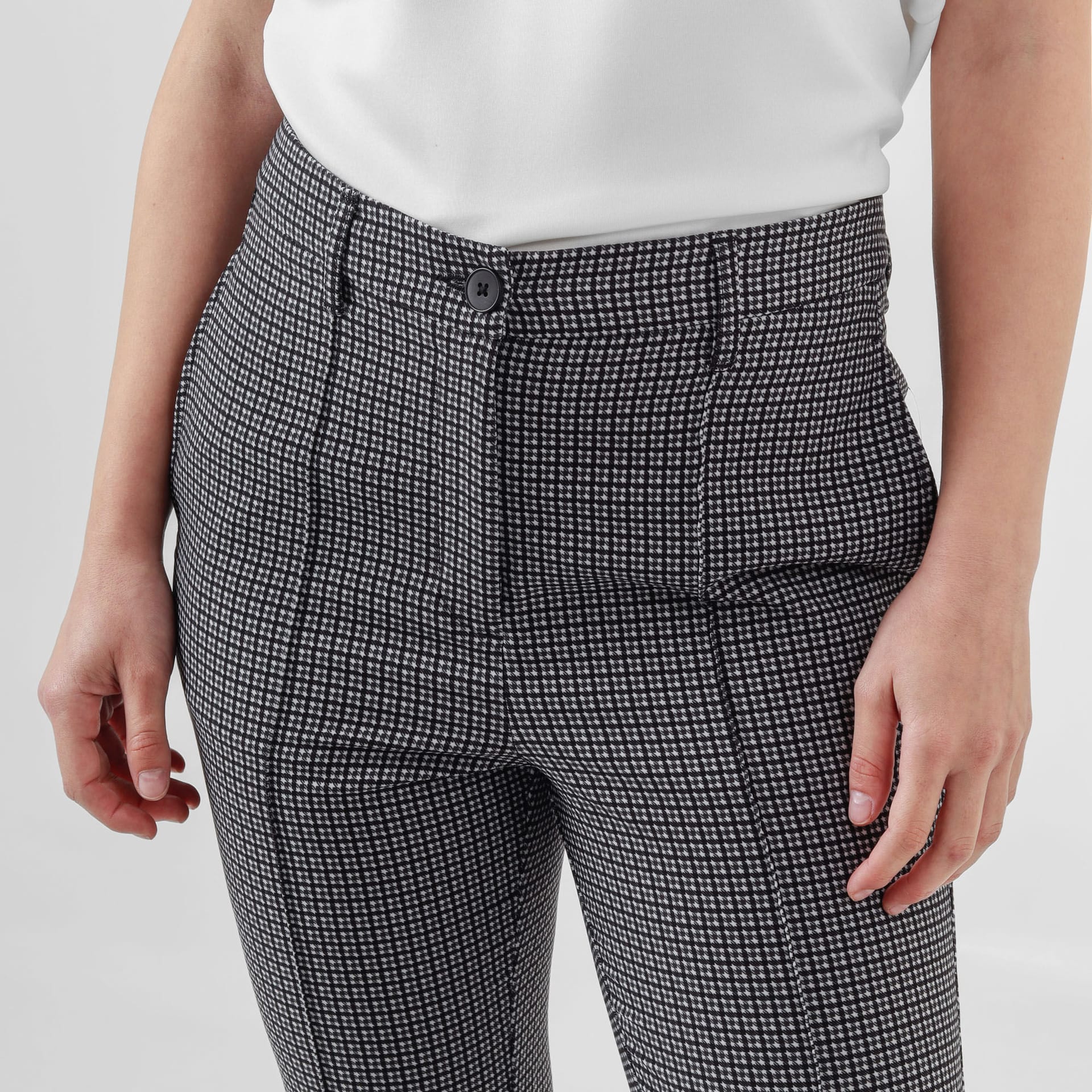 Pantalón estampado gallineto ajustado bota skinny - imagen 2