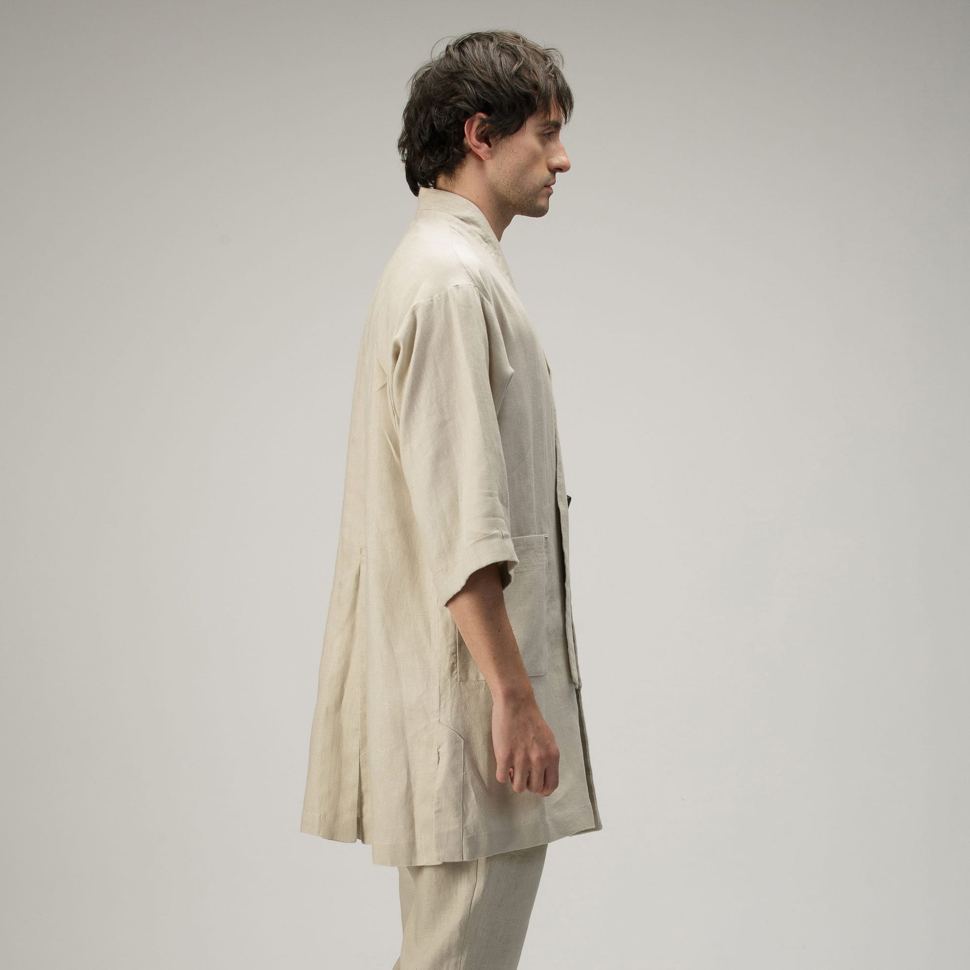 Kimono Cruzado - Natural - imagen 4
