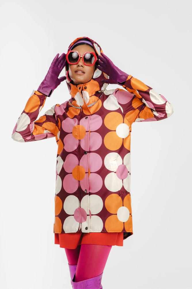 RAINCOAT FLOWER POWER NARANJA (PRE-ORDER) - imagen 3