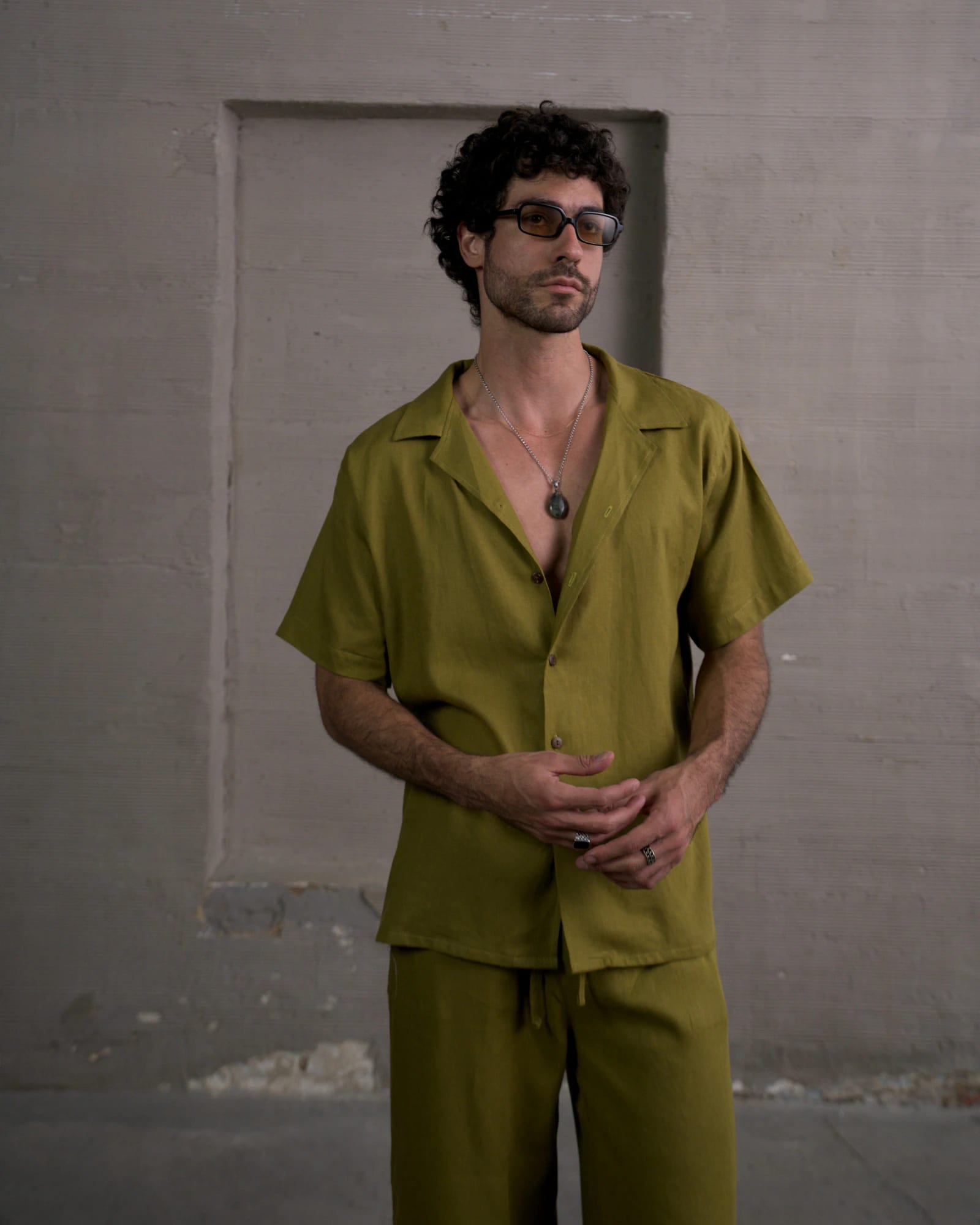 Camisa 3/4 olive - imagen 1