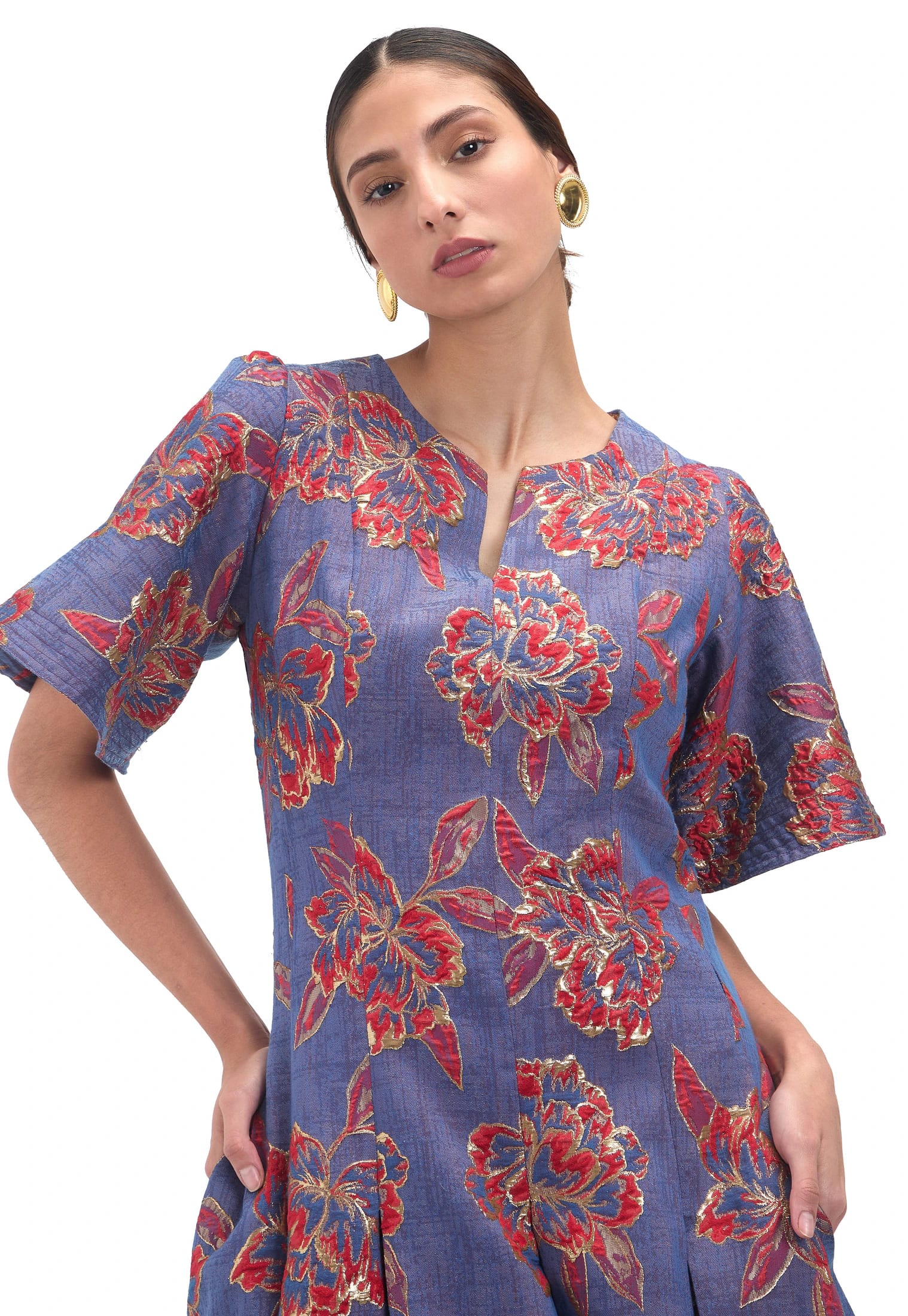 VESTIDO GOLDENBLUE JACQUARD - imagen 4
