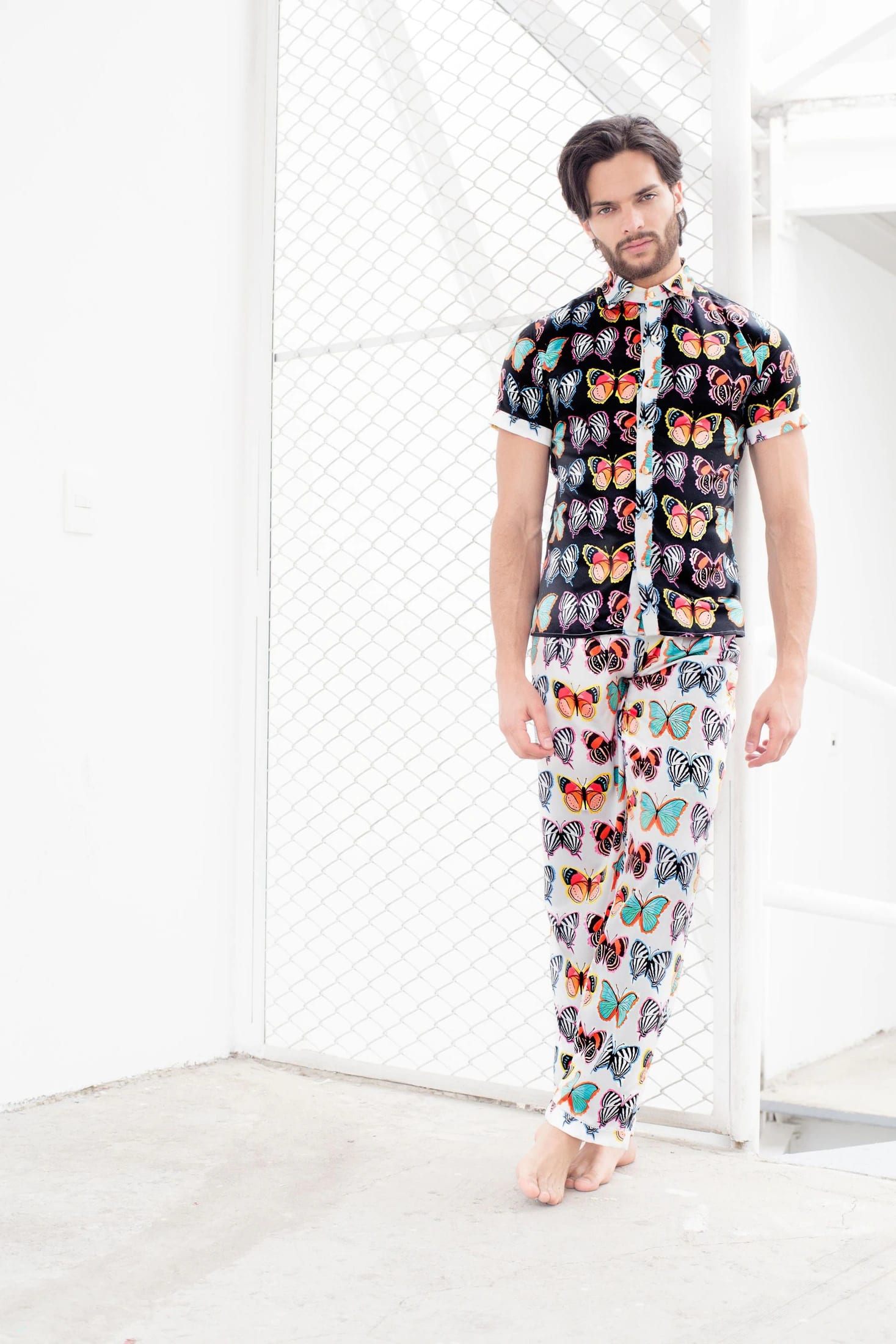 Pantalón Tierra de Mariposas Blanco (unisex) - imagen 3