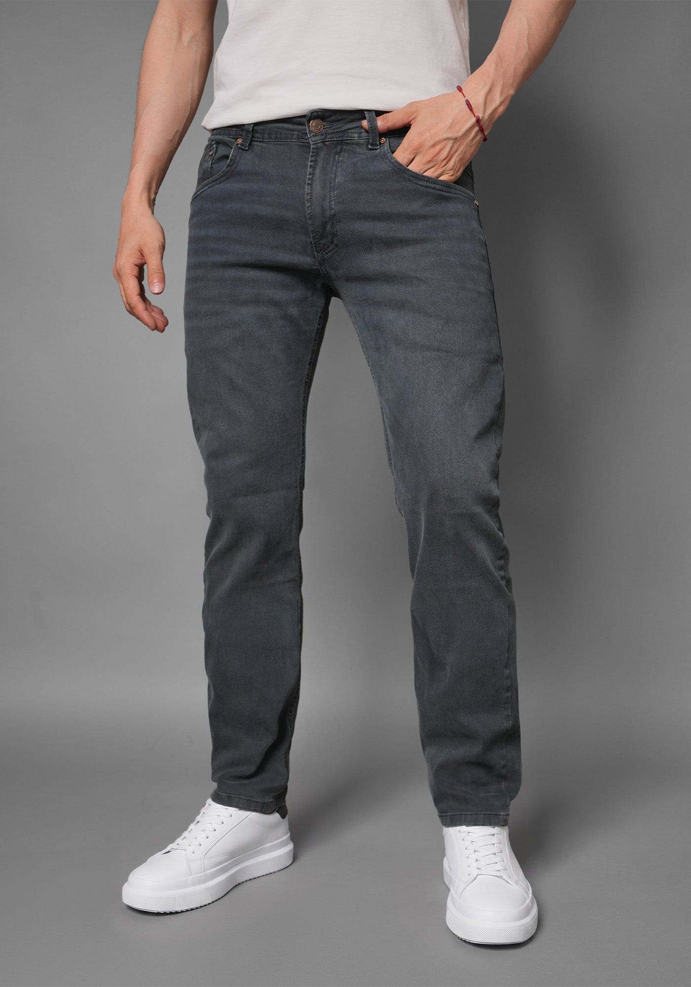 Jean para Hombre en Tono Azul Dirty Pardo marca Thunder - imagen 1