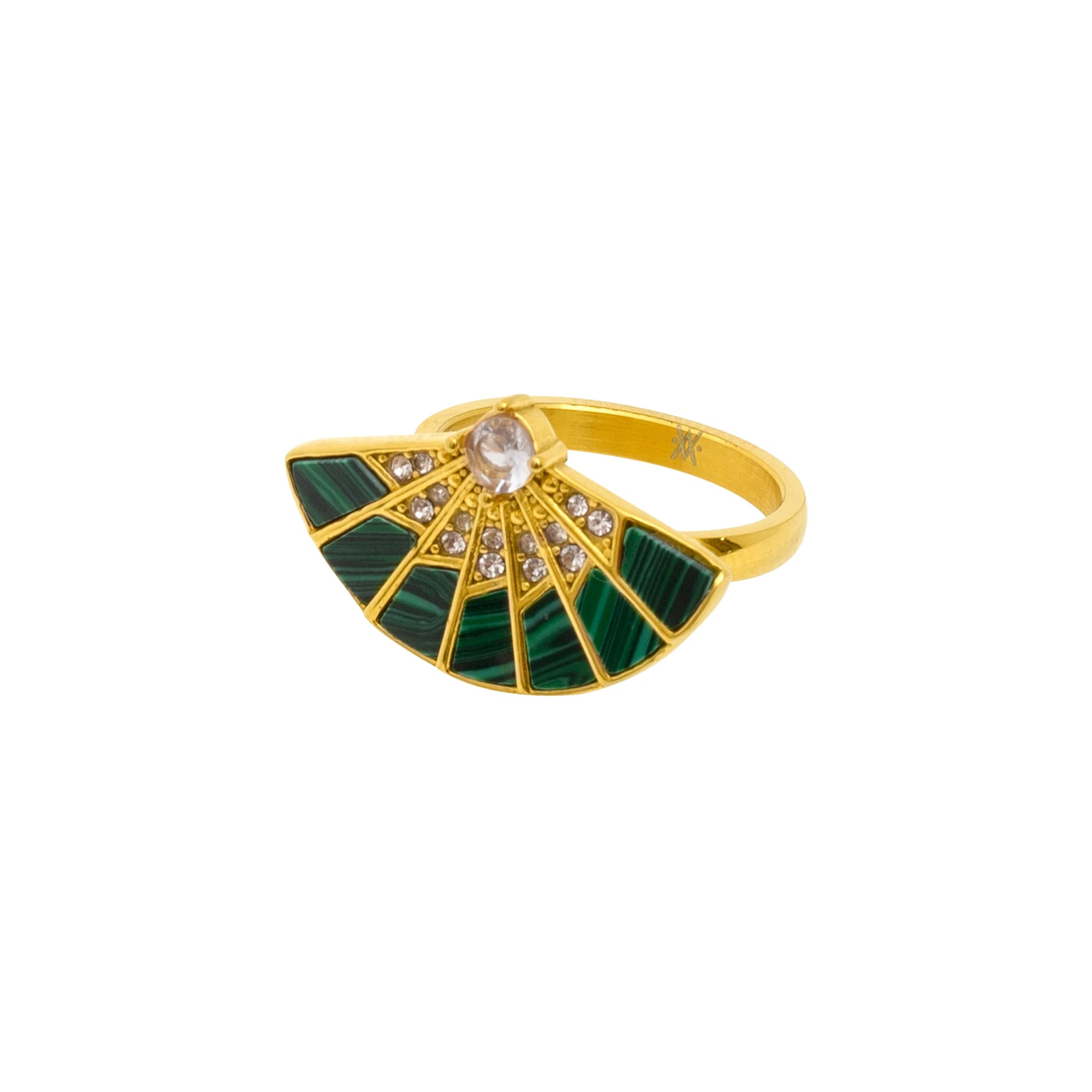 ANILLO ABANICO VERDE - imagen 2