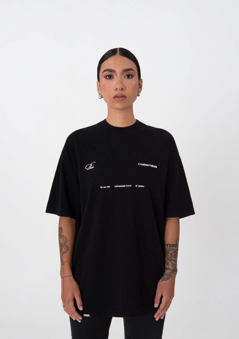 Uncontrolled black t-shirt - imagen 2