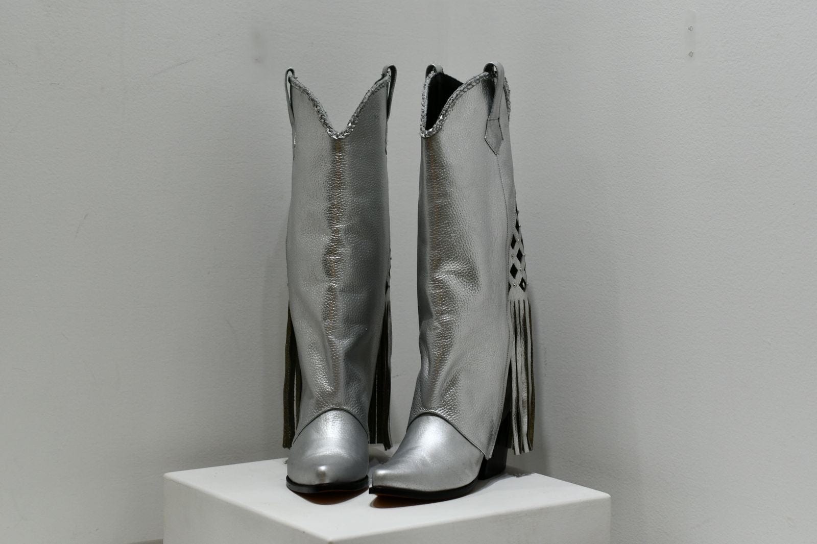 Bota Clau Macramé Plata - imagen 3
