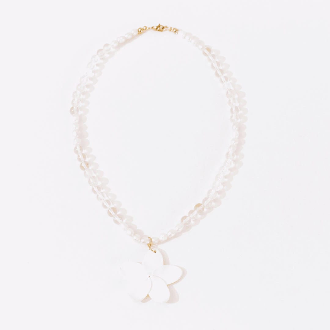 Collar Flor Perlas - imagen 1