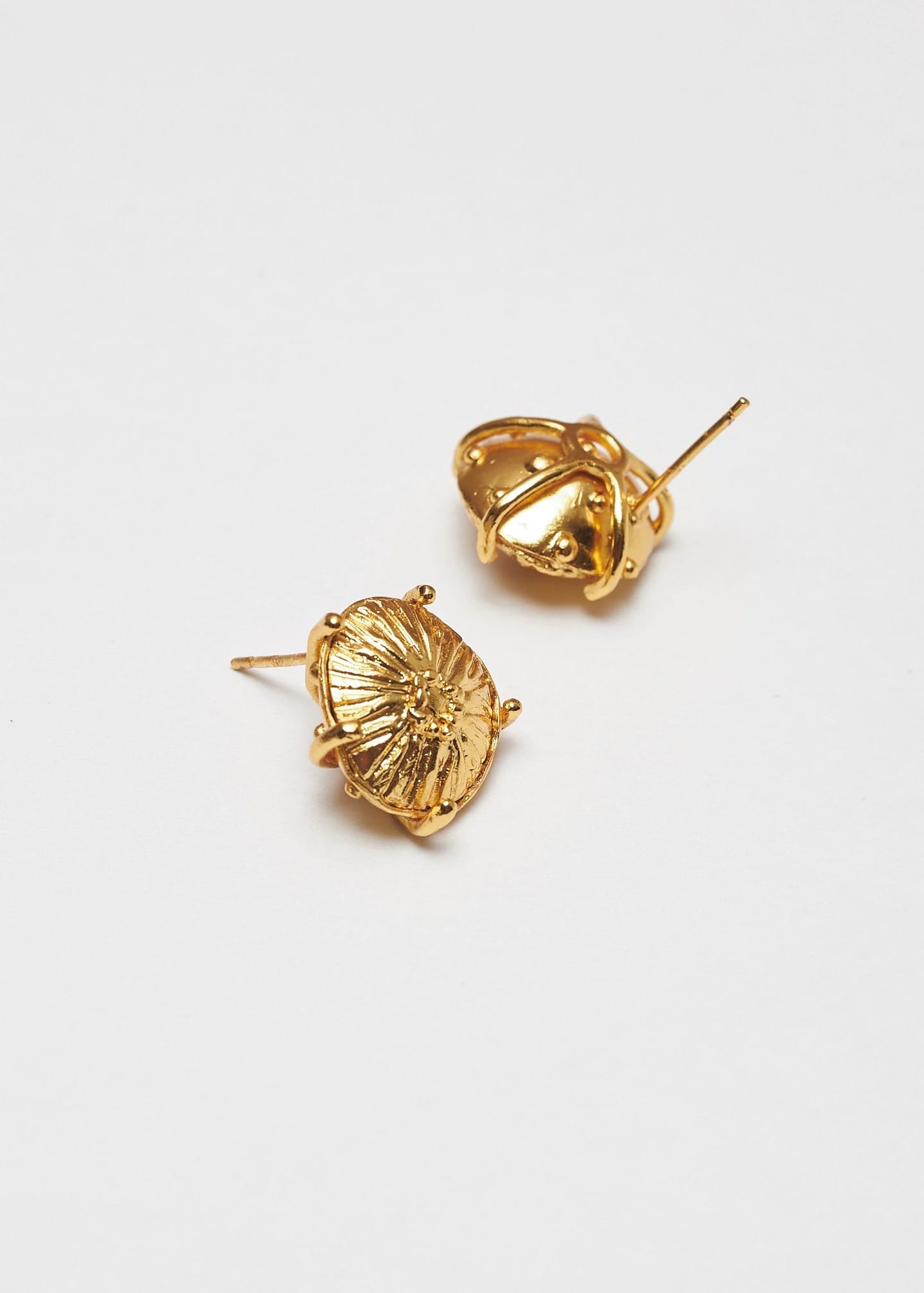 Aretes midi sombrerito dorado - imagen 3