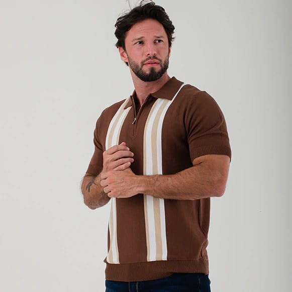 SUETER TIPO POLO MODA TEJIDO HOMBRE - imagen 4