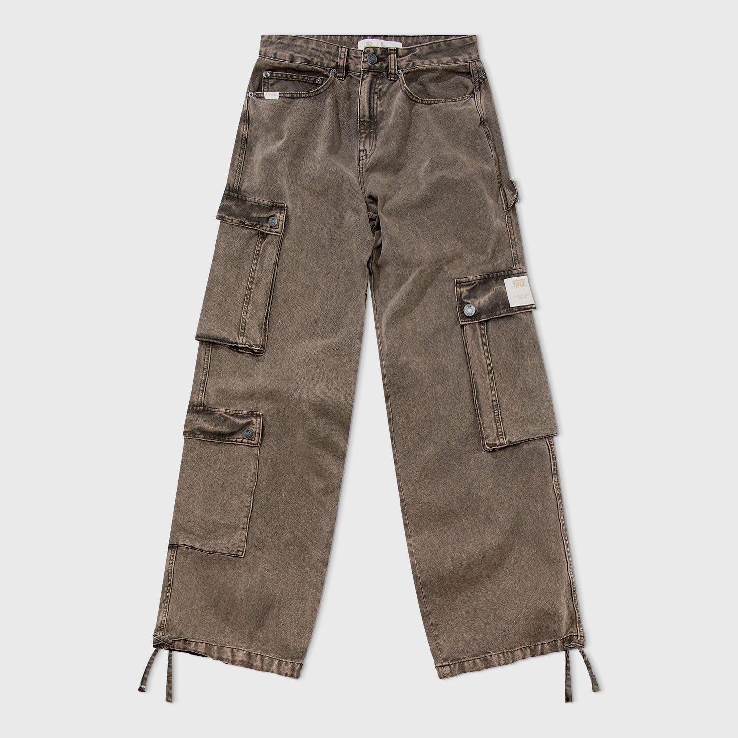 Cargo Multi-Pocket Pants - Washed Dark Brown - imagen 1