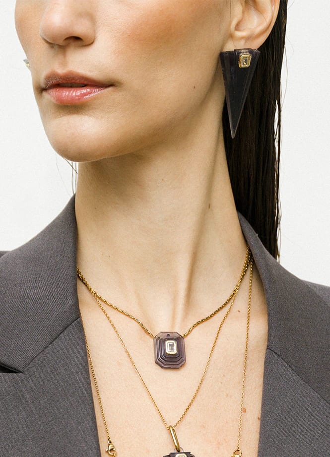 OTTAGONO - SMOKY NECKLACE - imagen 1