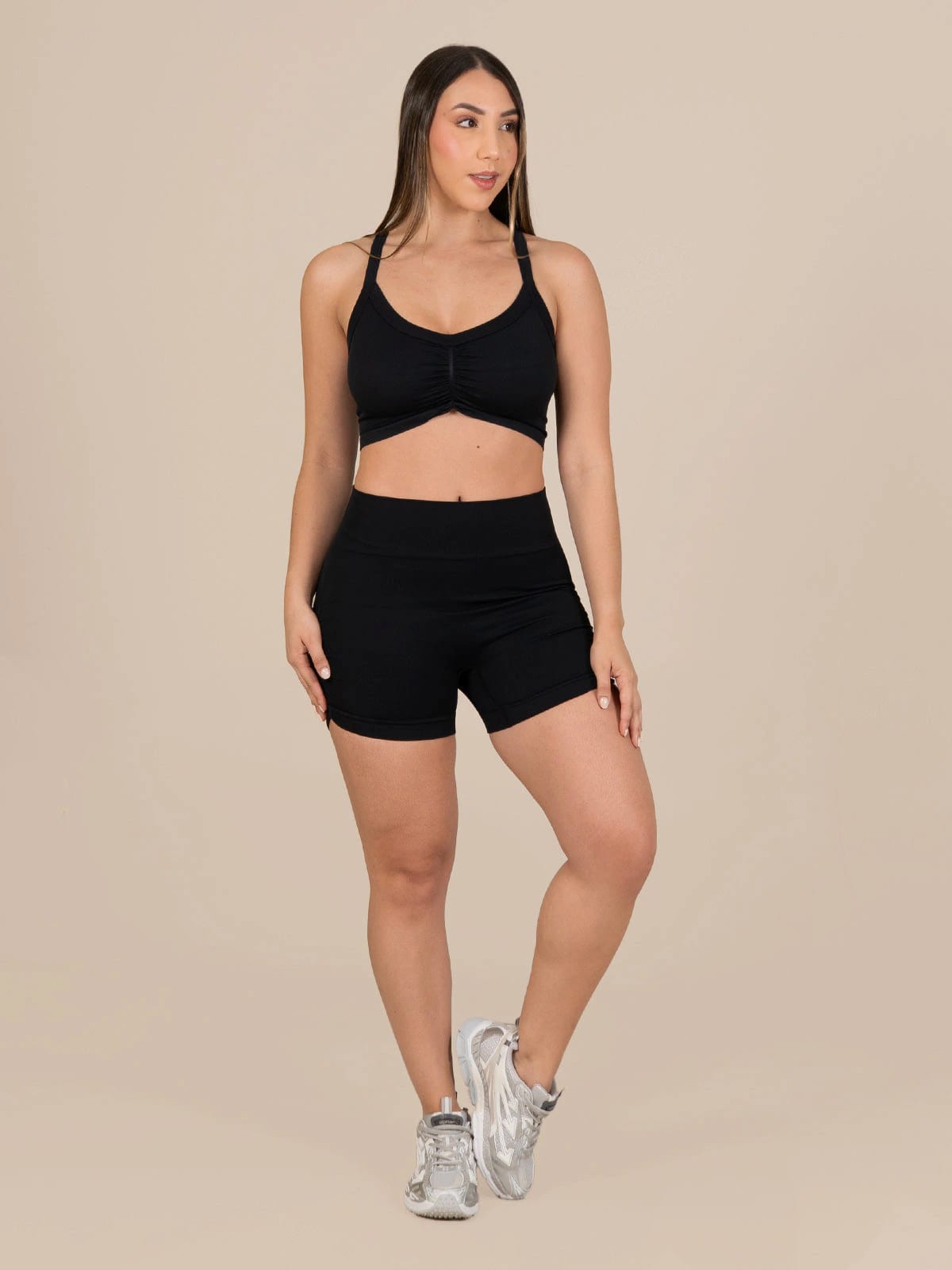 Talia short set seamless negro - imagen 1