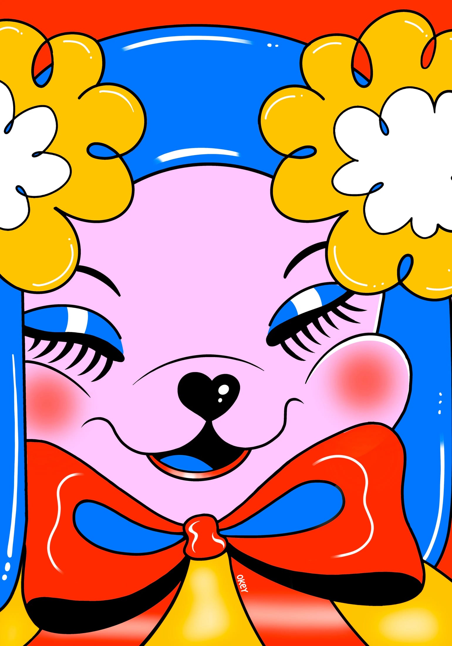 Print Oki (Seriado y firmado por artista) - imagen 2