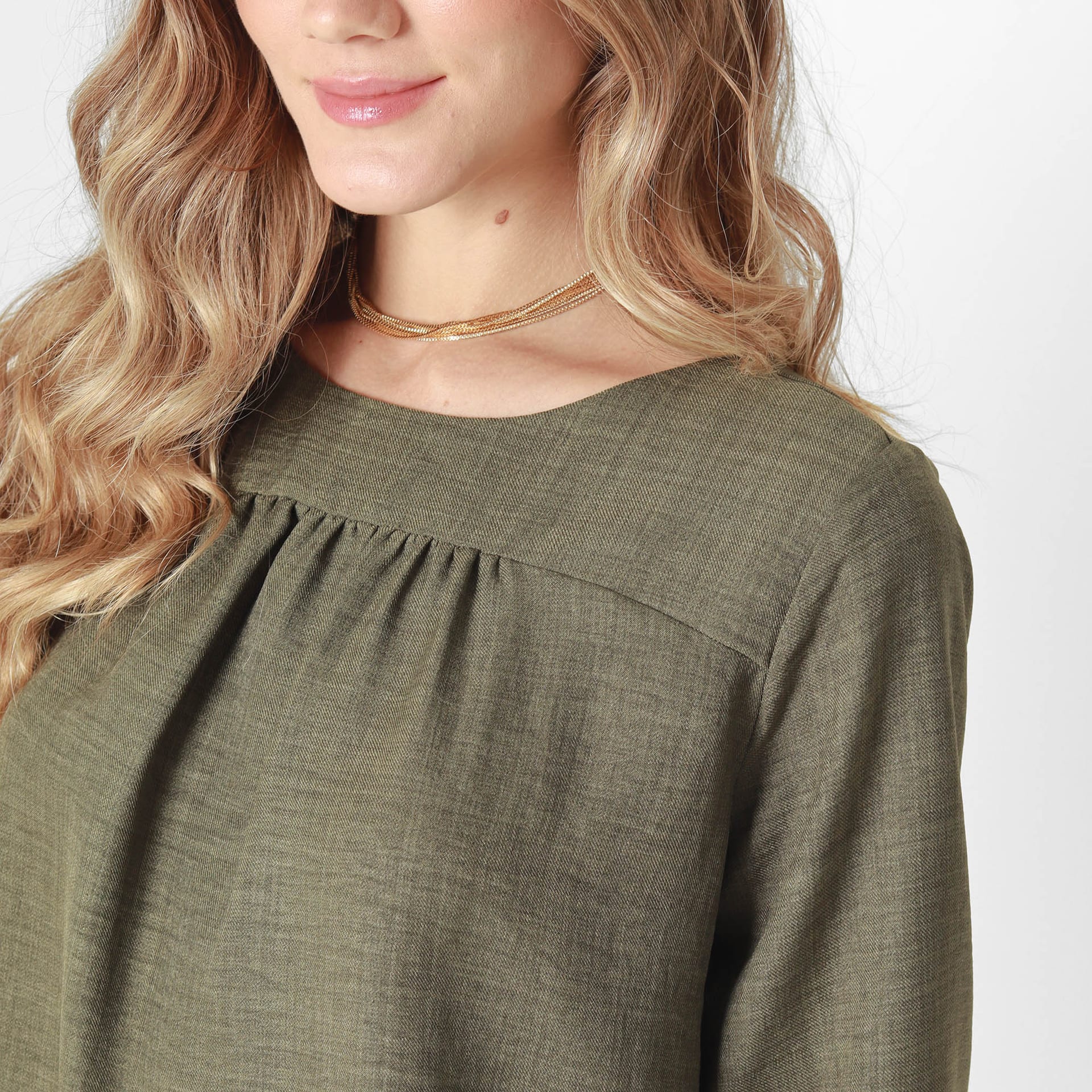 Blusa Cuello Redondo Manga 3Cuartos - imagen 13