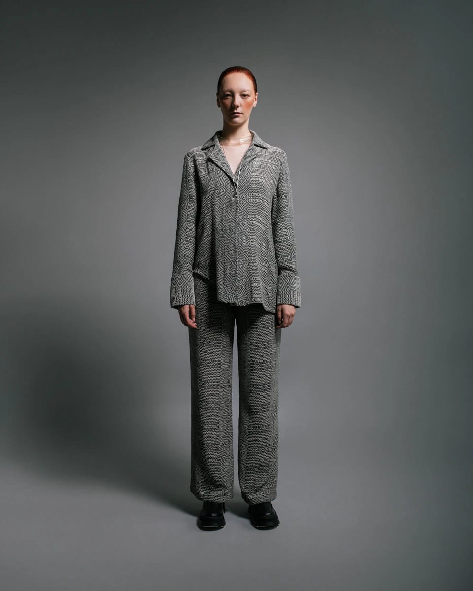 OVERSIZED COTTON LOOM PANTS - imagen 4