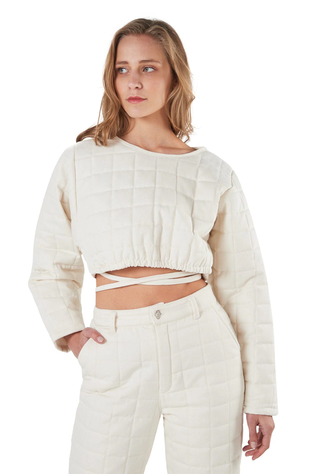 Claude Puffy Shirt Cream - imagen 9
