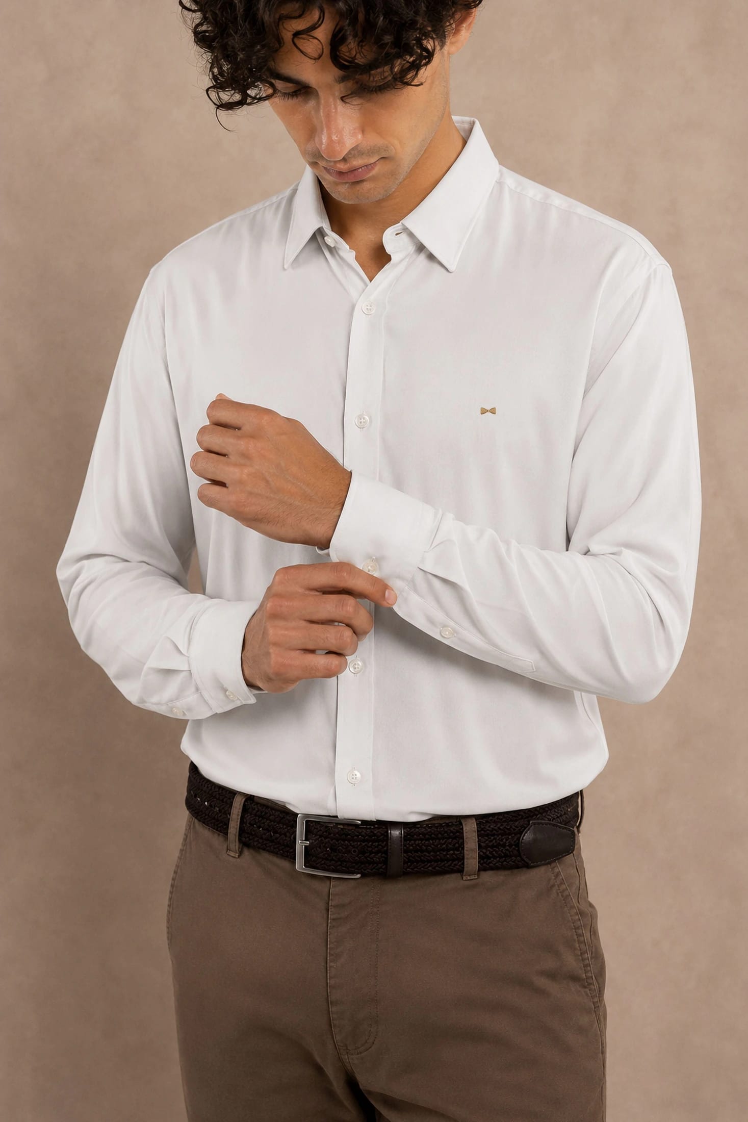 Camisa Performance Oxford Blanca - imagen 3