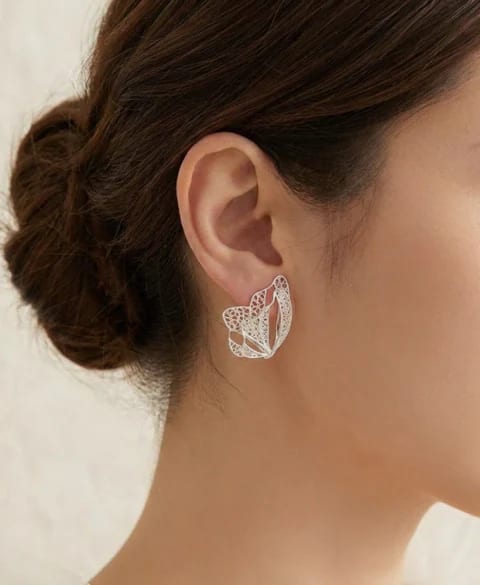Maxi Aretes Petalos en filigrana - imagen 1