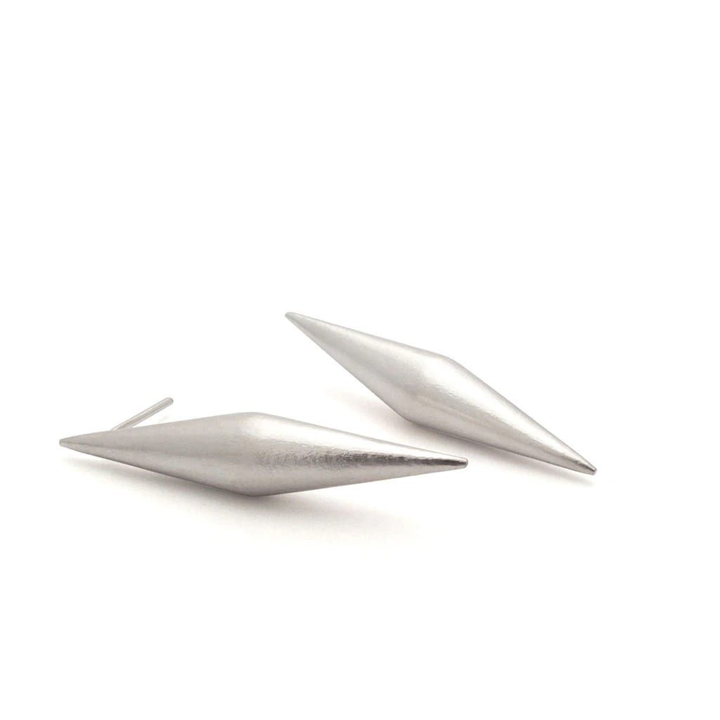 Aretes 2 conos largos unidos - imagen 1