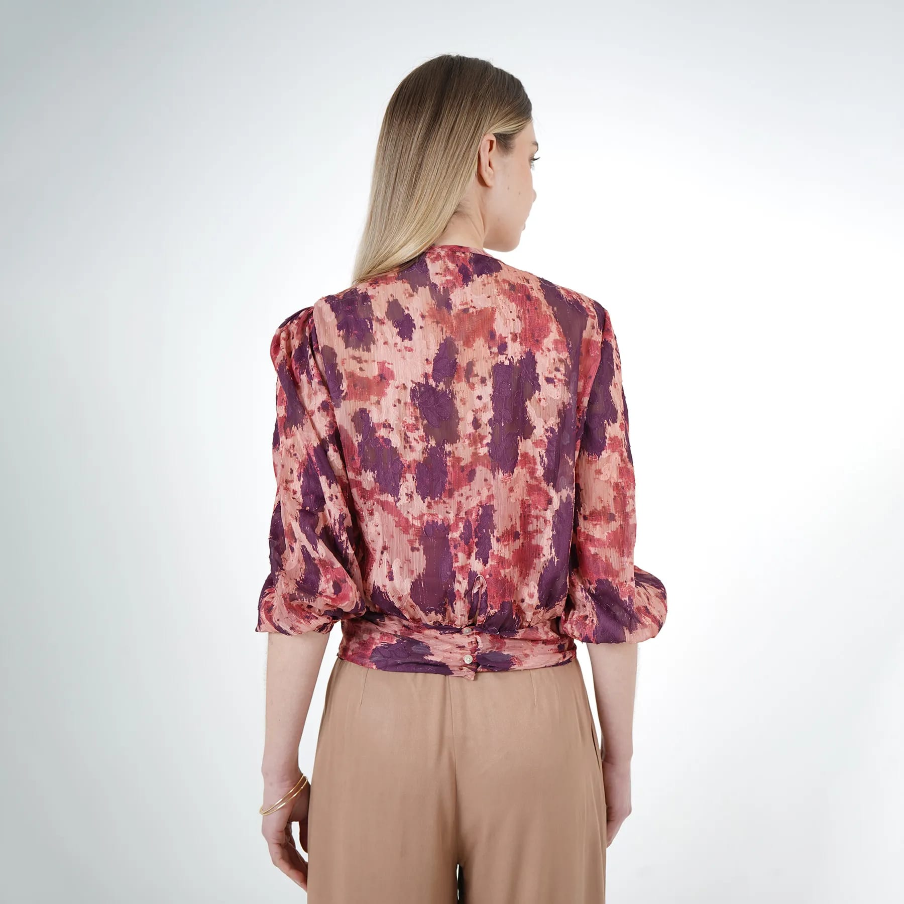 Blusa Cuello Redondo Manga Larga - imagen 2