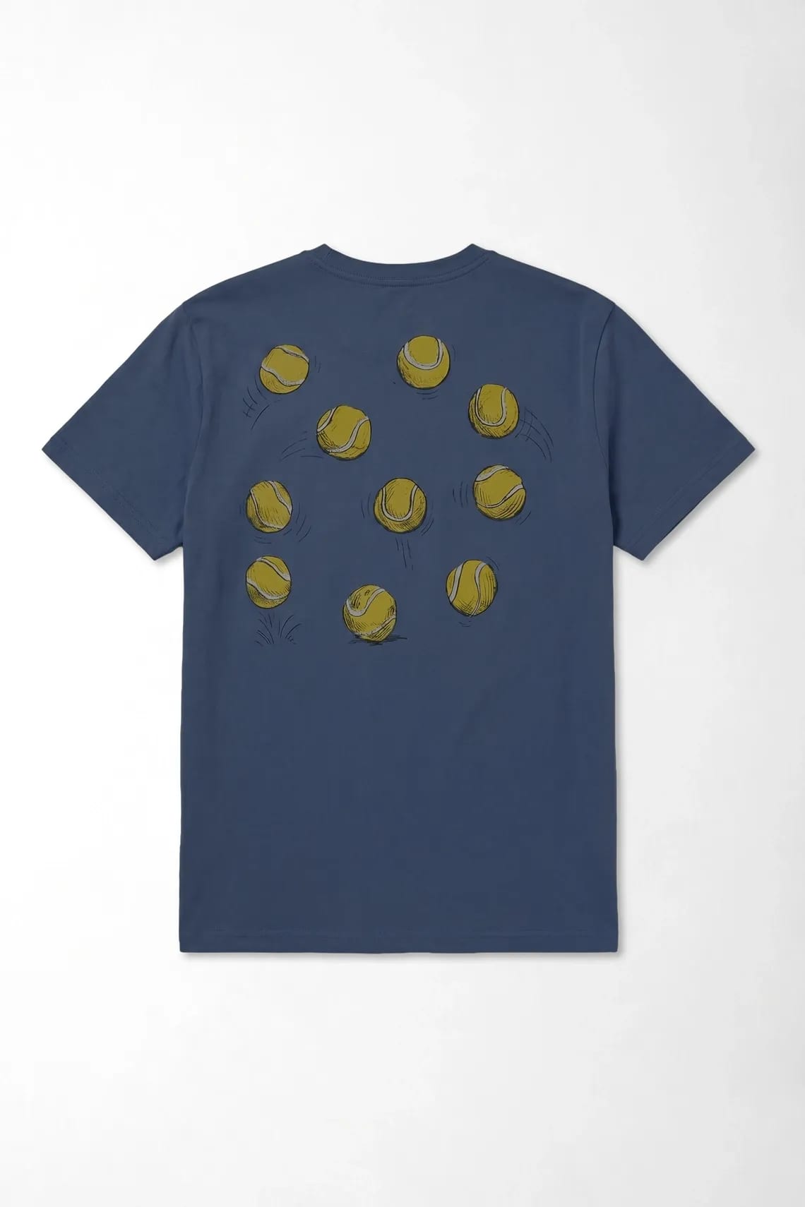 Camiseta gráfica regular con Service Ace en mezcla de algodón azul marino para hombre - imagen 3