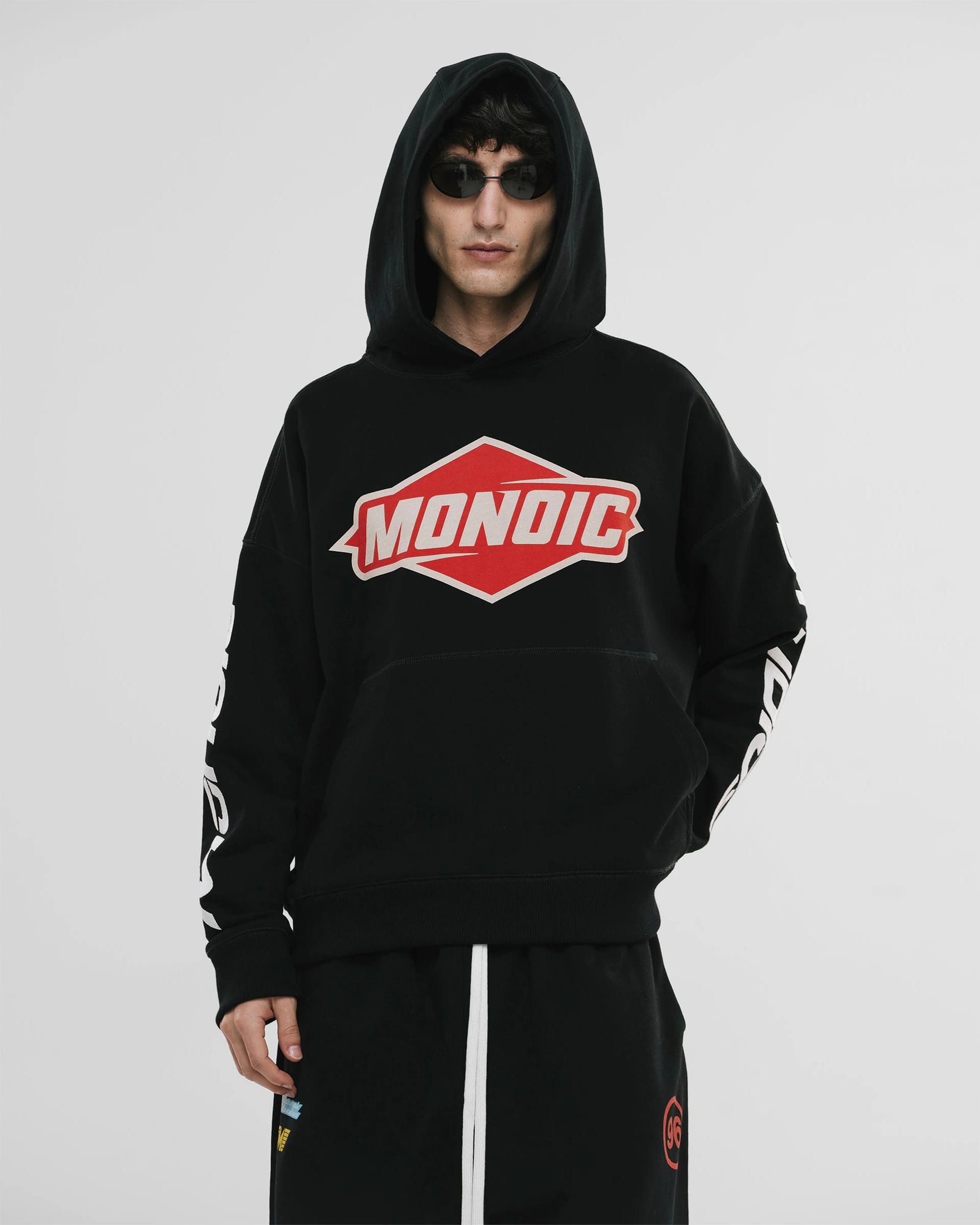 Hoodie Oversized Oil - Negro Oscuro - imagen 2