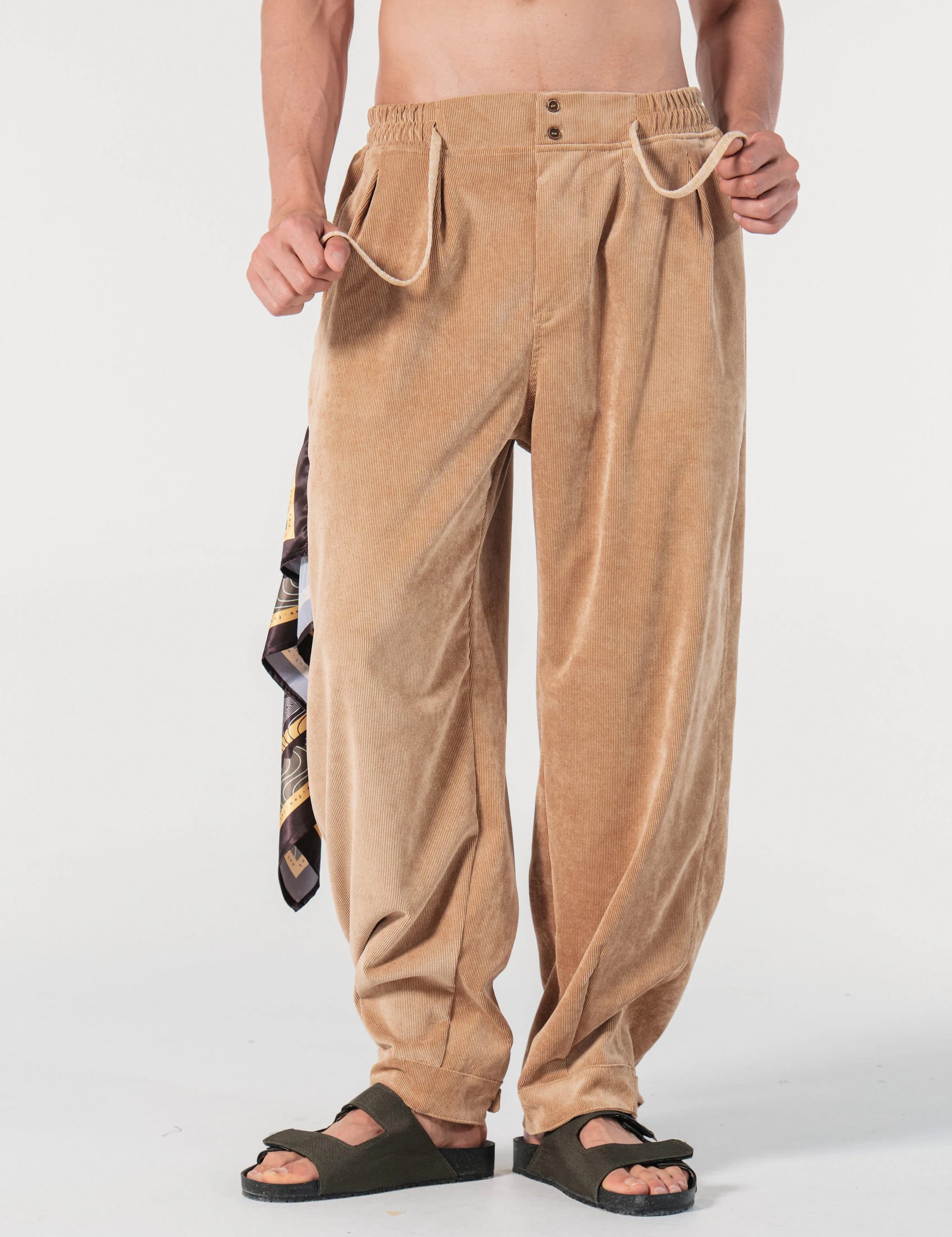 Pantalón Baggy Loose Fit Conexion Kaky Hombre - imagen 2