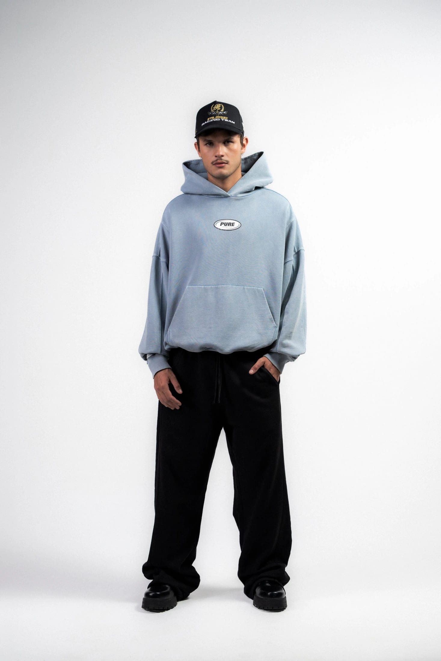 Overdrive Washed Blue Hoodie - imagen 5