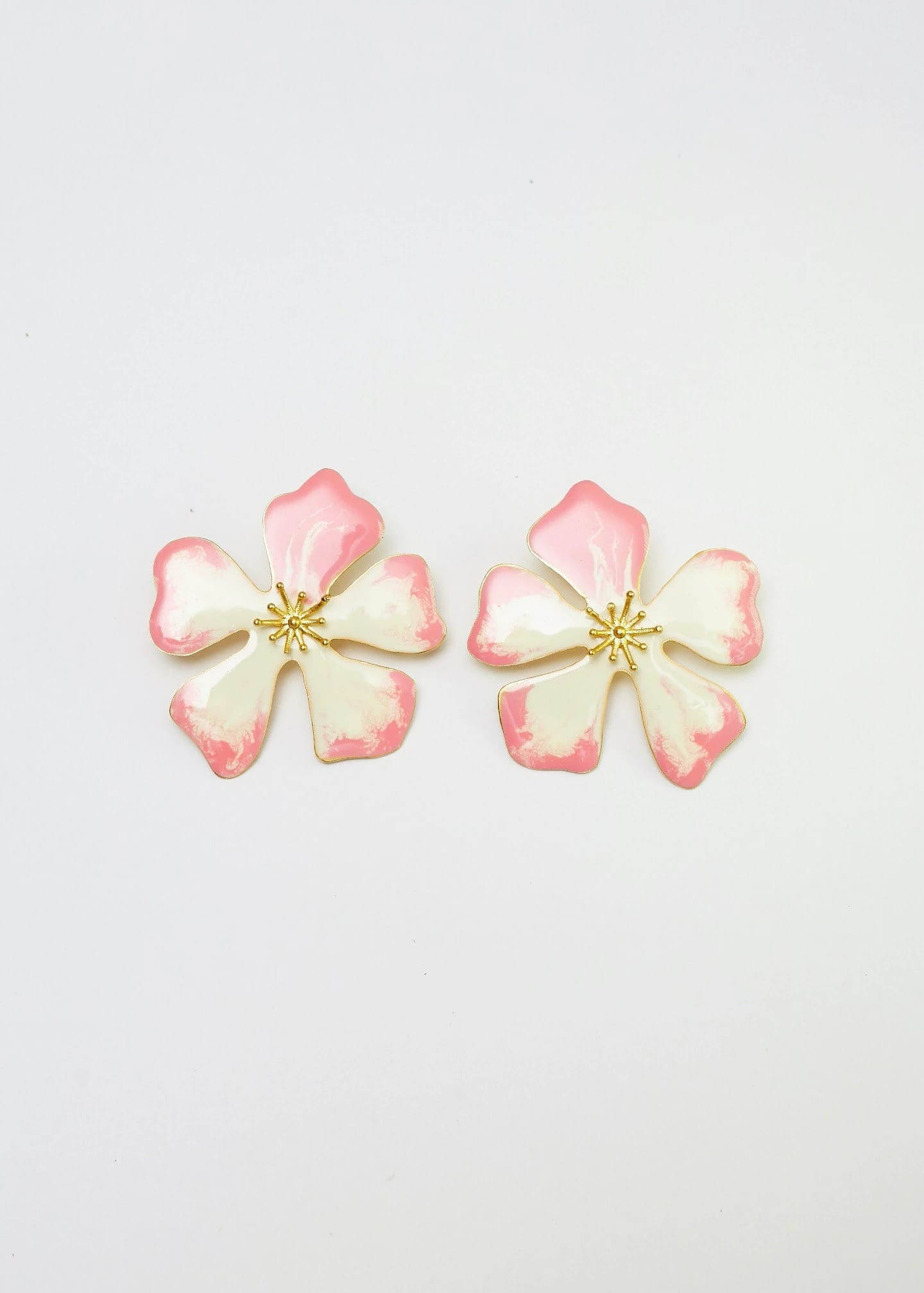 Aretes Aurora Maxi rosa swirl - imagen 1