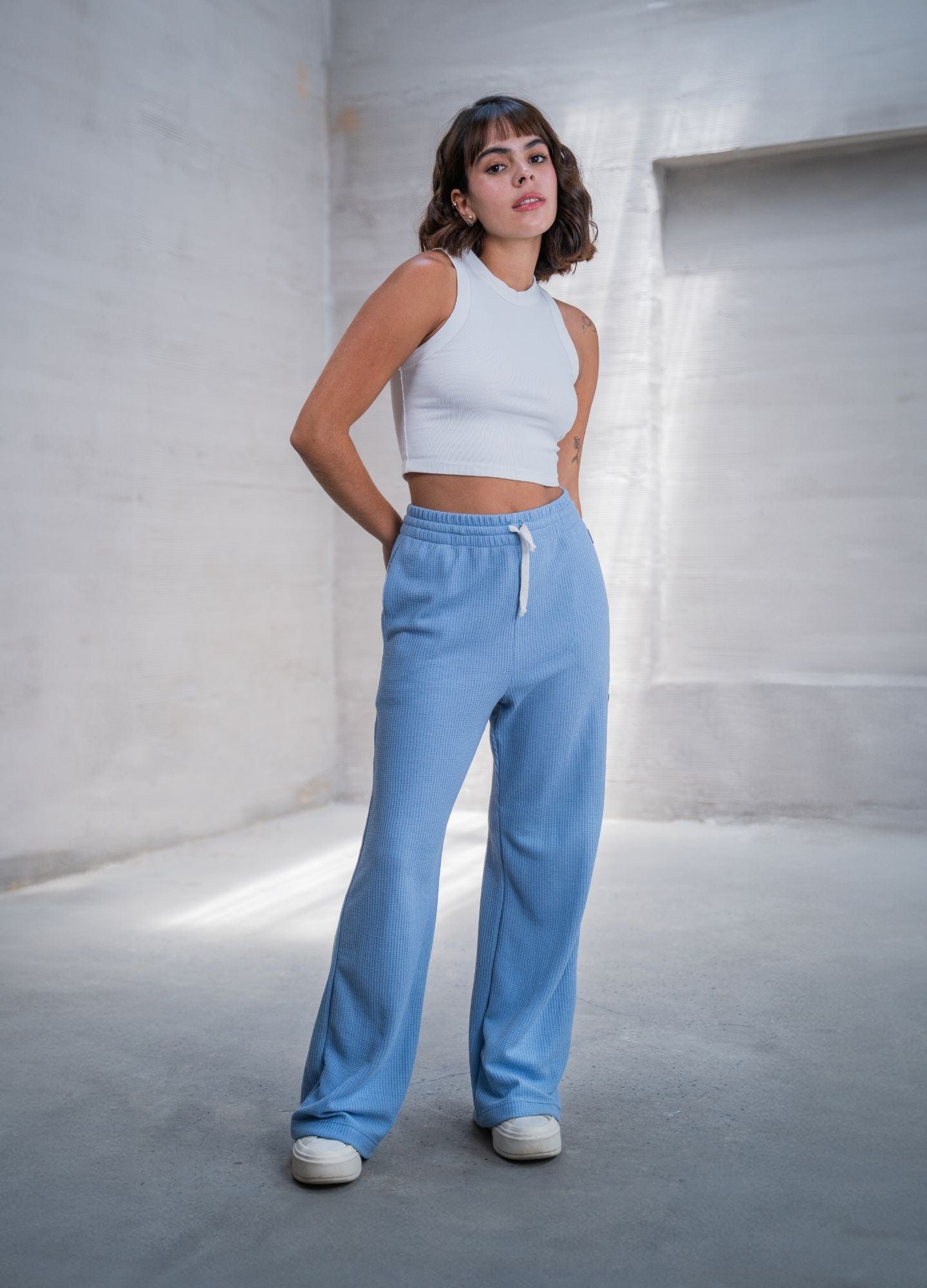 Pantalón Grid - Azul Bebé - imagen 1