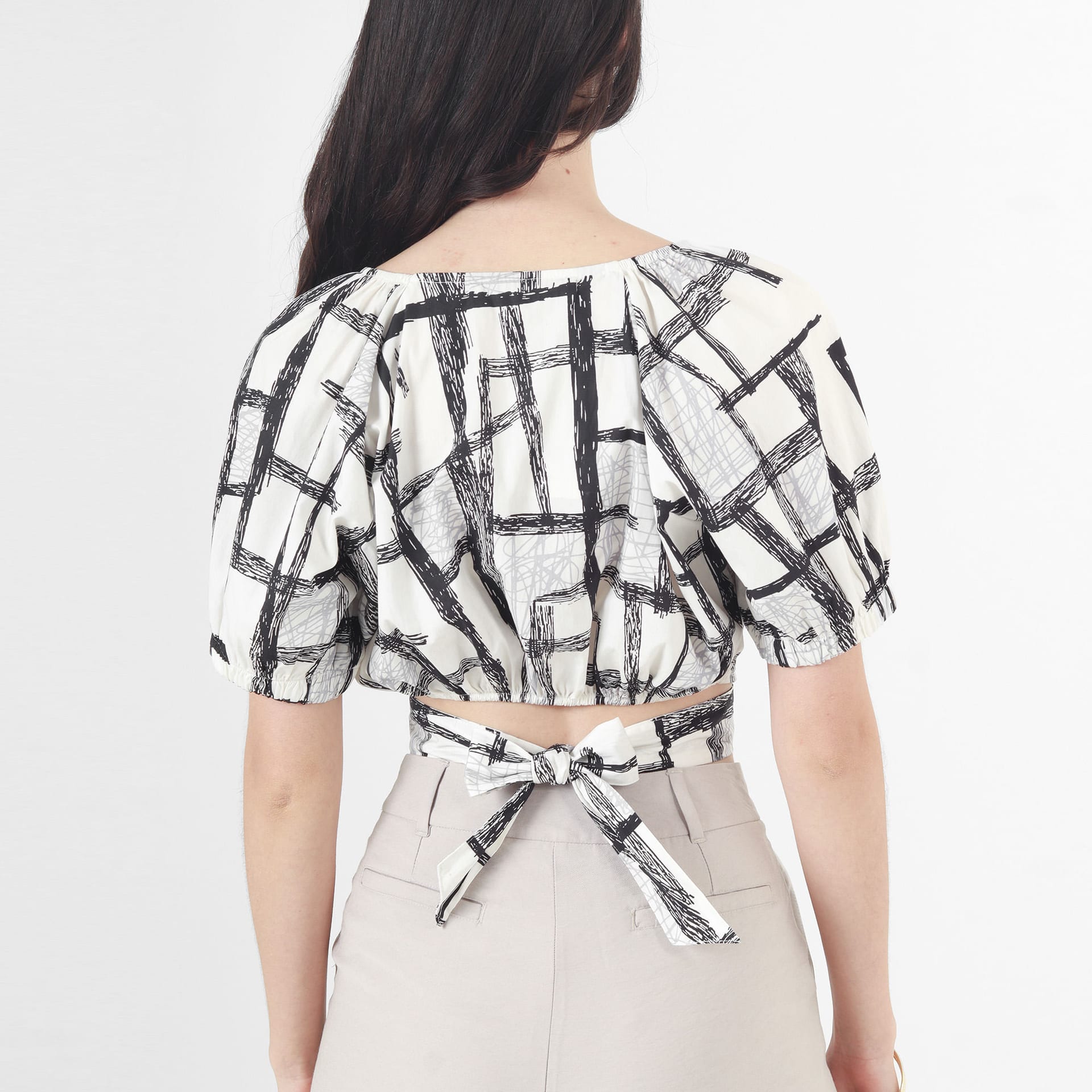 Blusa Cuello V Manga Corta - imagen 5
