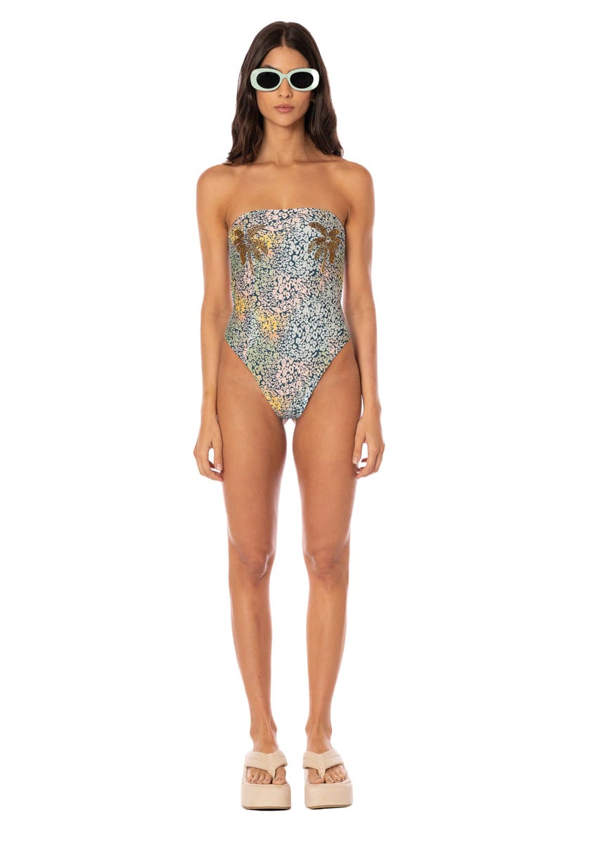 Maaji Jungle Jam Ohana Signature Cut Bandeau One Piece - imagen 5