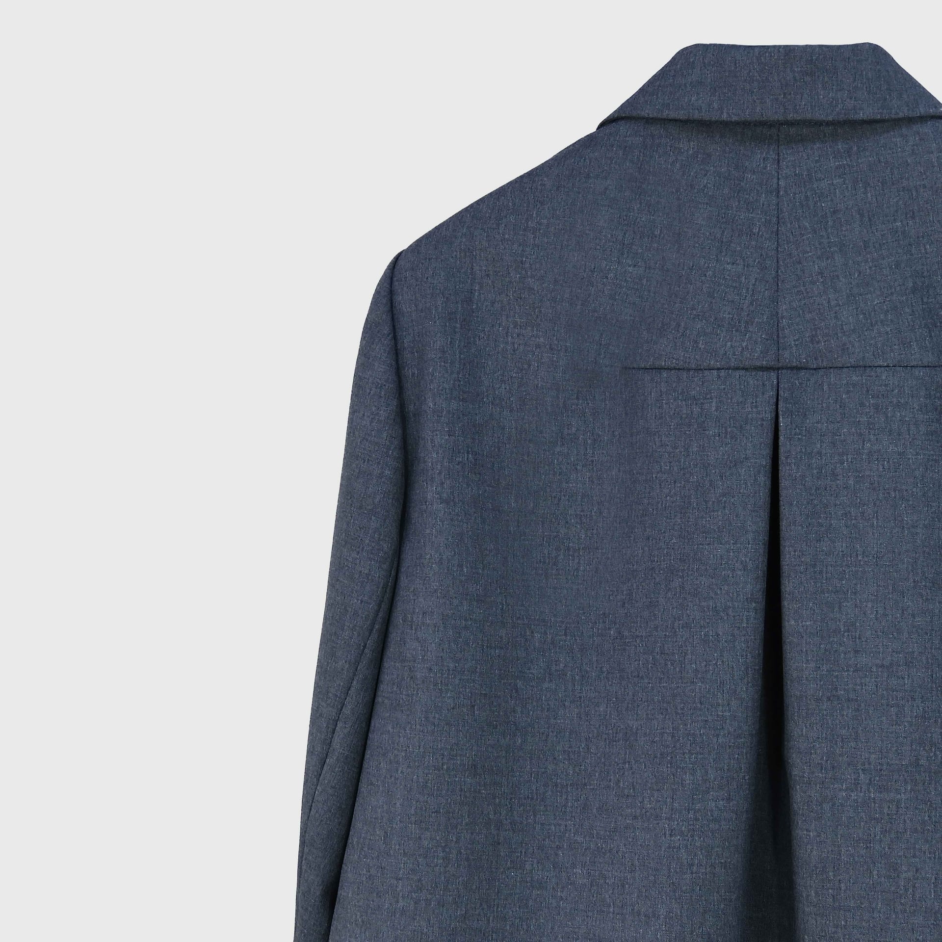 Pullover con Solapa Drapeada Gris Oscuro - imagen 4