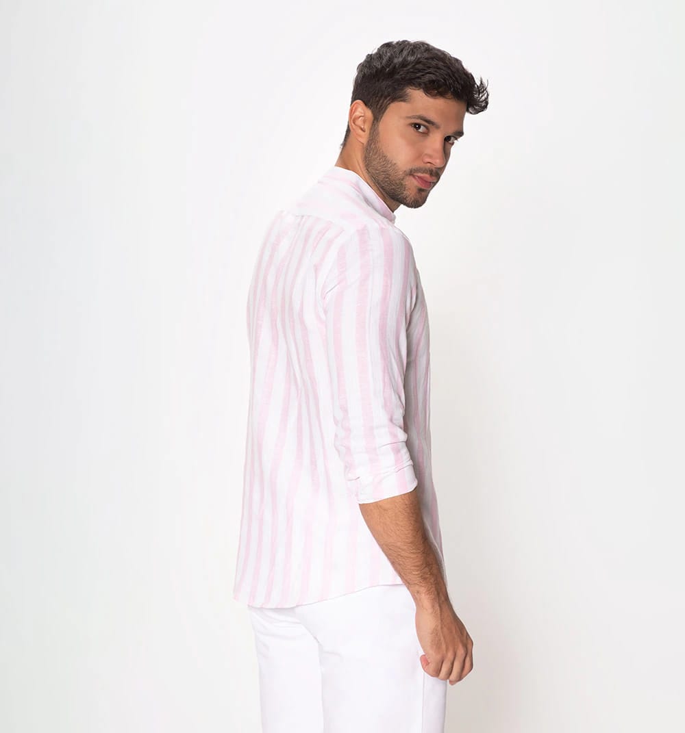 Camisa cuello nerú manga larga para homb - imagen 7