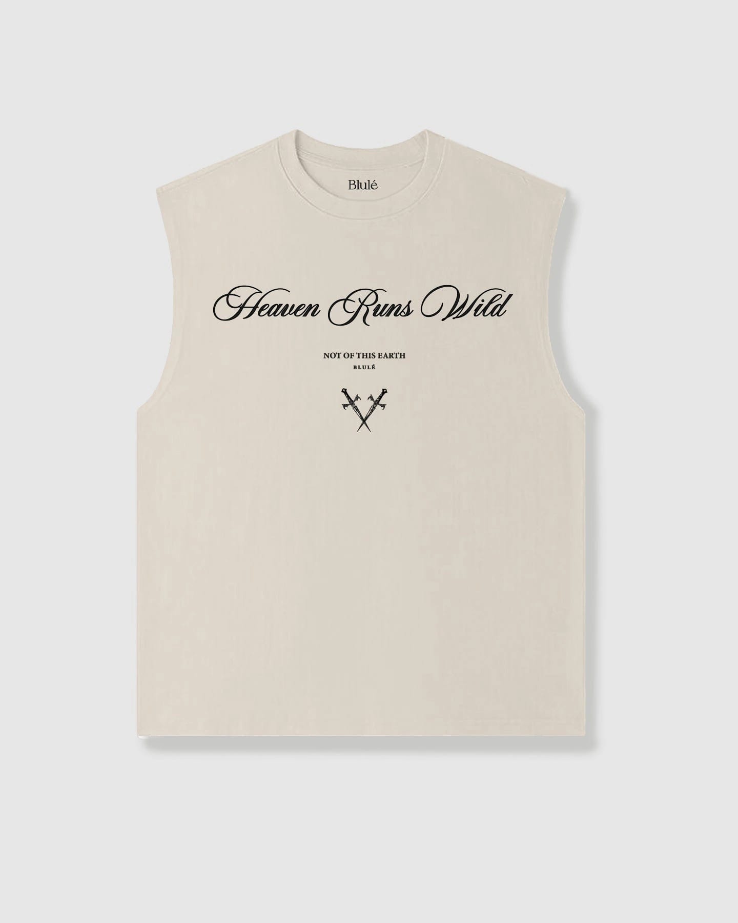 Oversized Sleeveless Heaven Runs Wild Vanilla - imagen 1