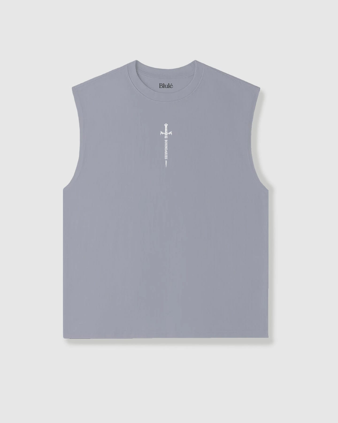 Oversized Sleeveless Boundaries Grey - imagen 2