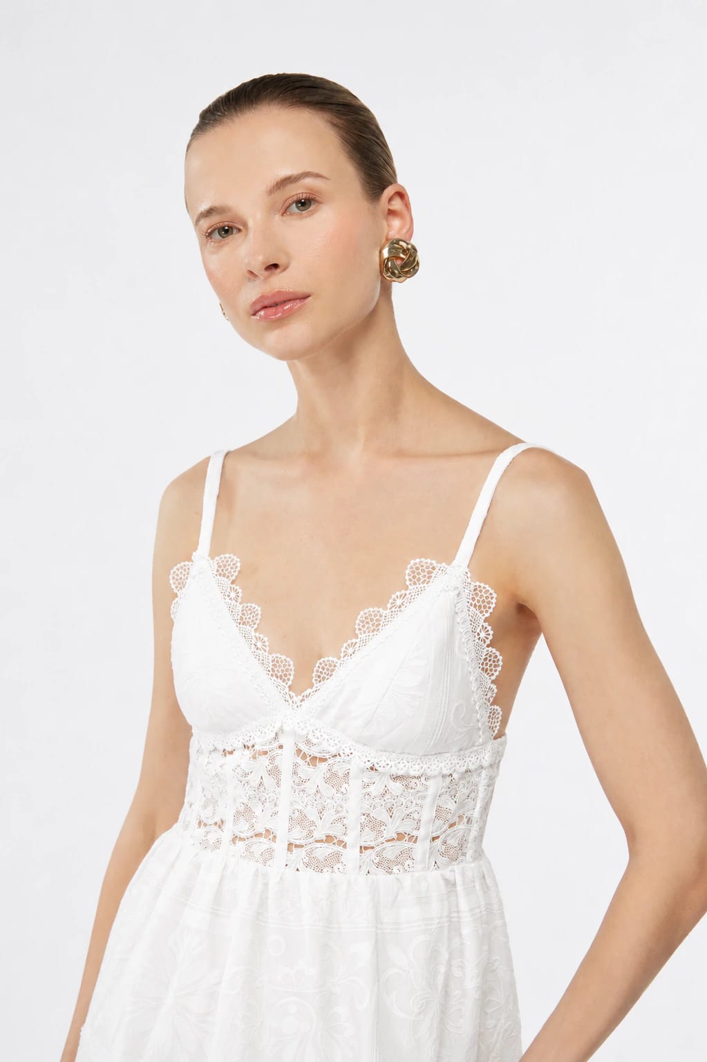 AMARELLE MINI DRESS WHITE - imagen 2