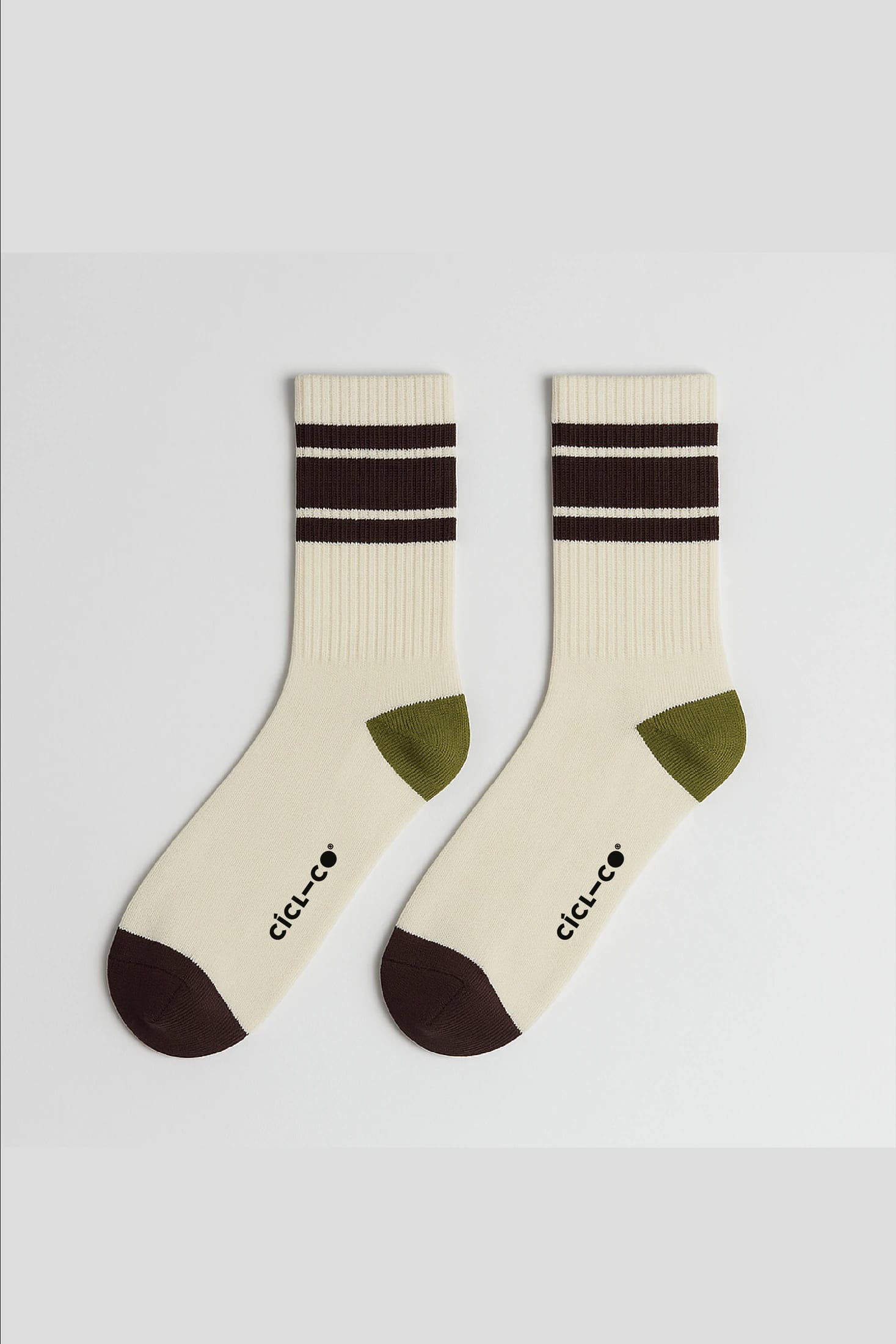 Medias Cortas Blanco Raya Vino Retro - imagen 1