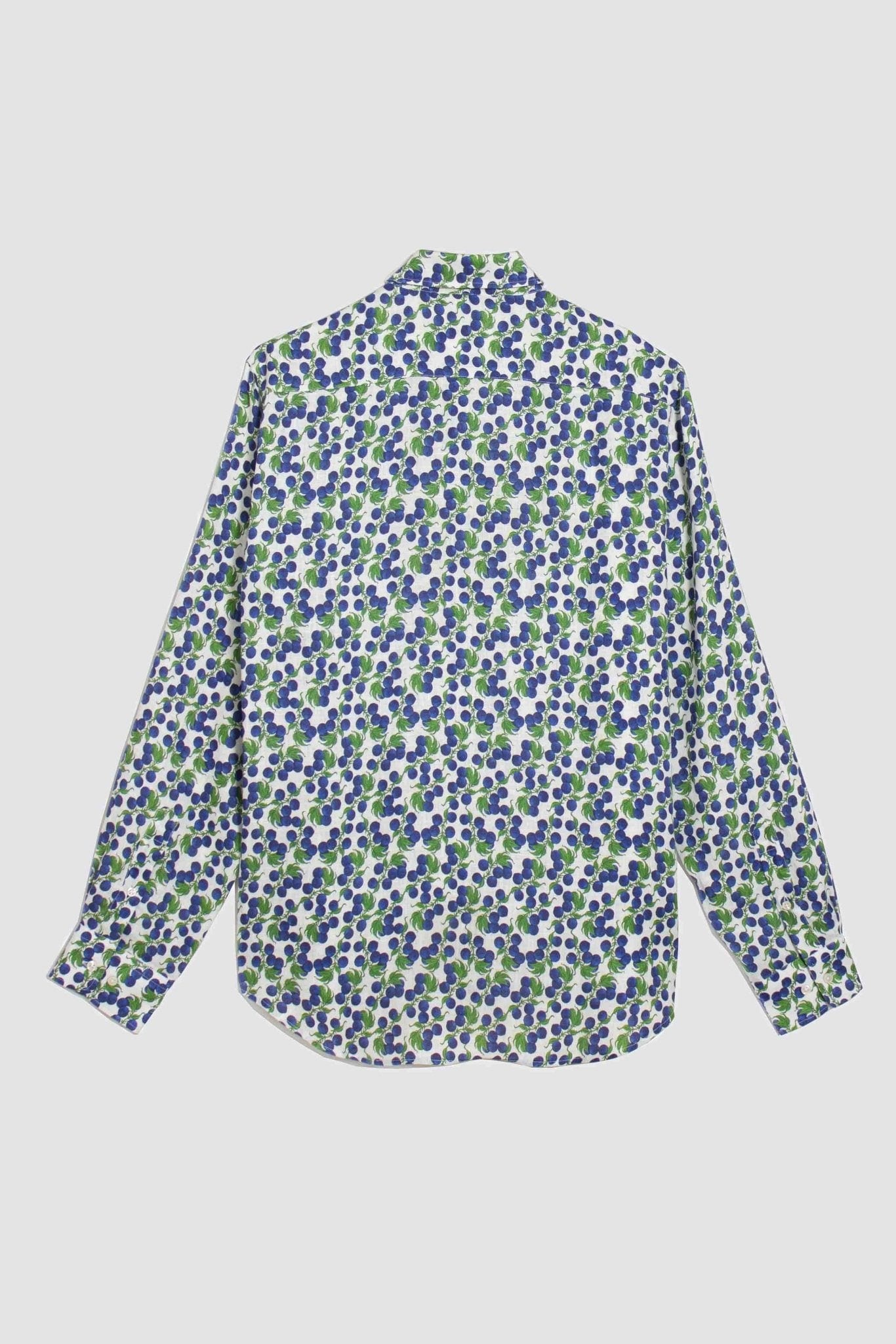 Men's linen shirt navy gooseberry - imagen 4