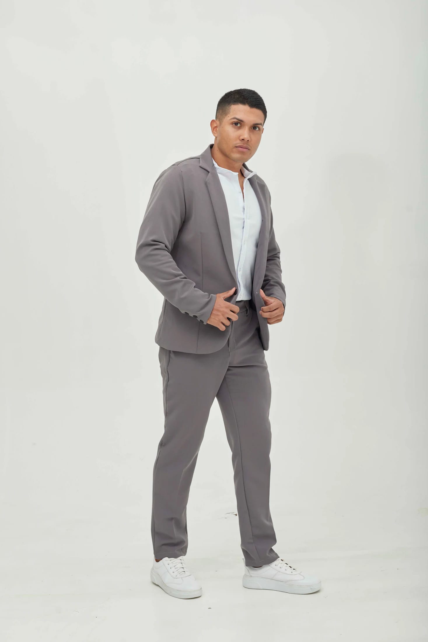 Pantalón Recto Gris plomo - imagen 4