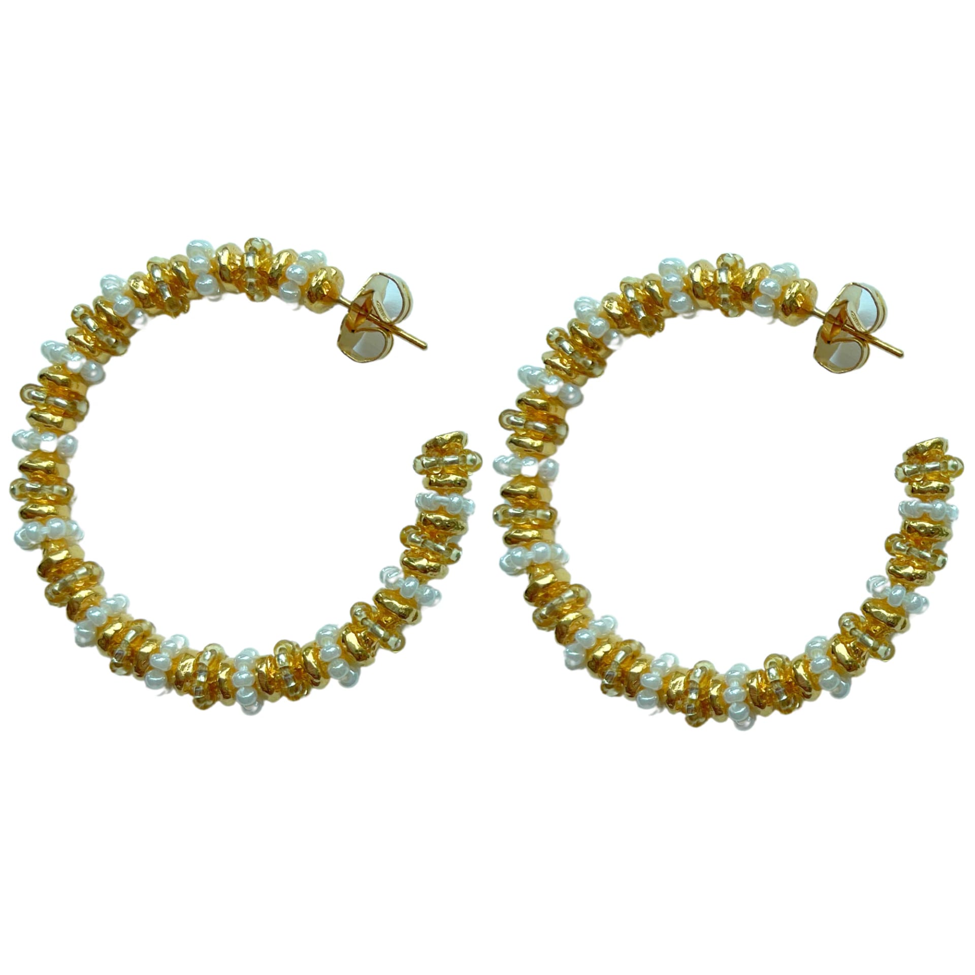 Formation Beaded Maxi Hoops - imagen 4