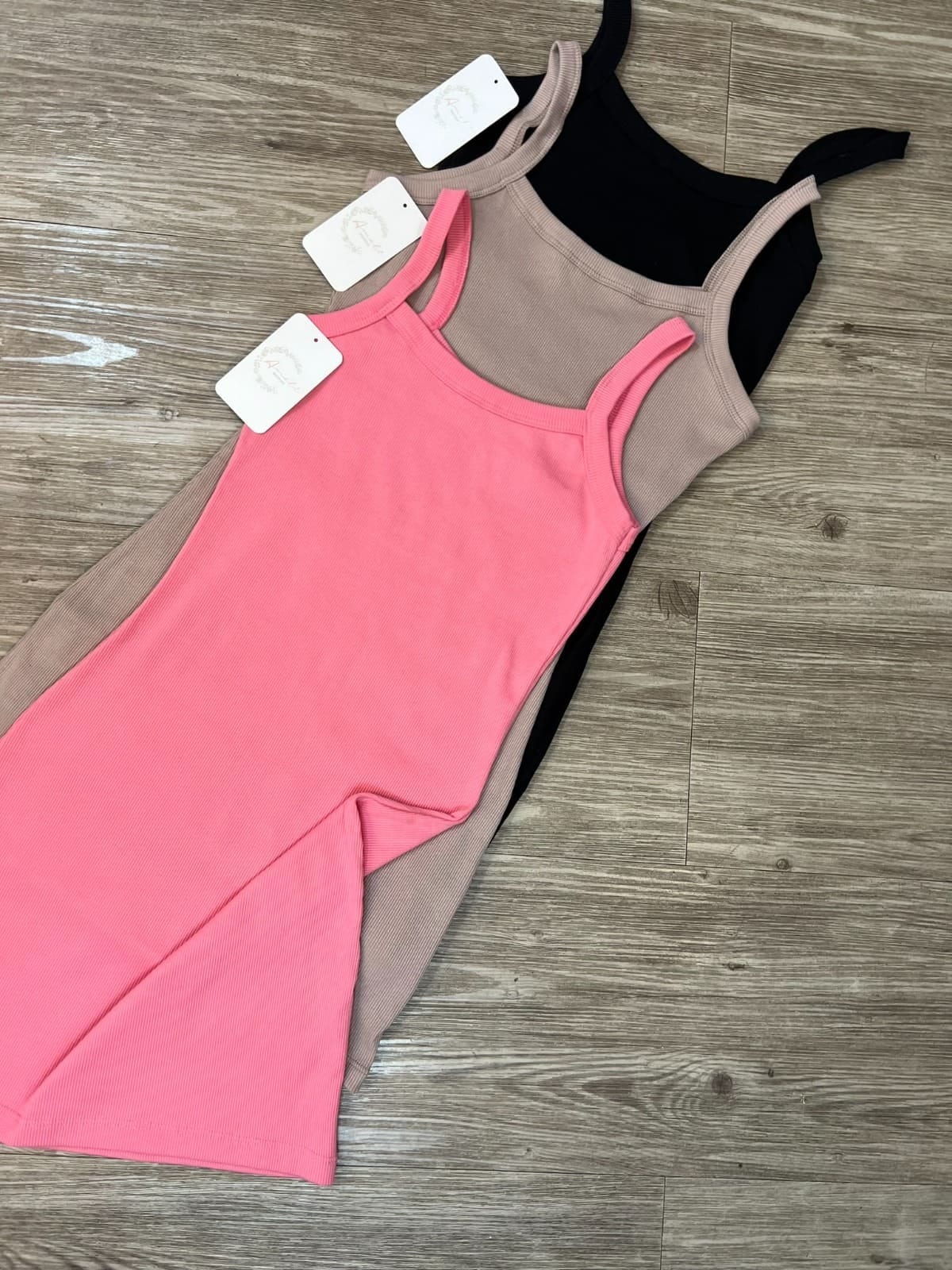 VESTIDO RIB TIRAS - imagen 2