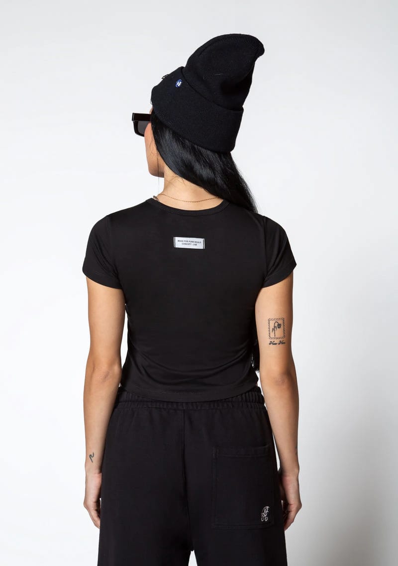 Dopamine black crop top - imagen 3